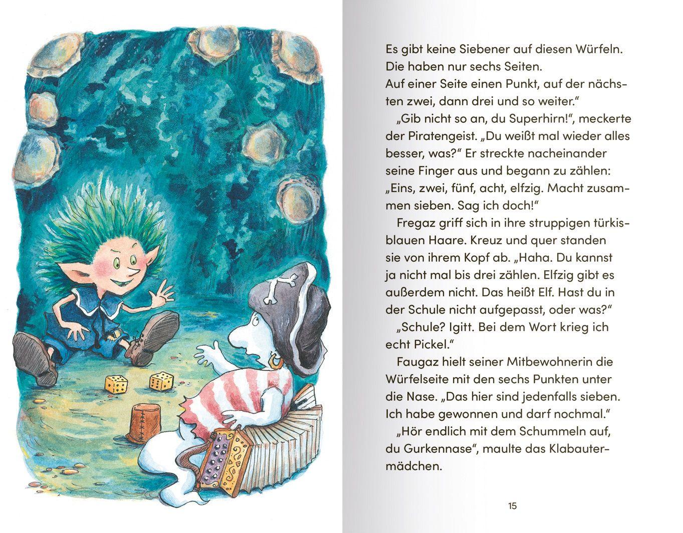 Beispielinhalt (Bild) Die Schiffsgeister (Band 1) - Die geheimnisvolle Flasche