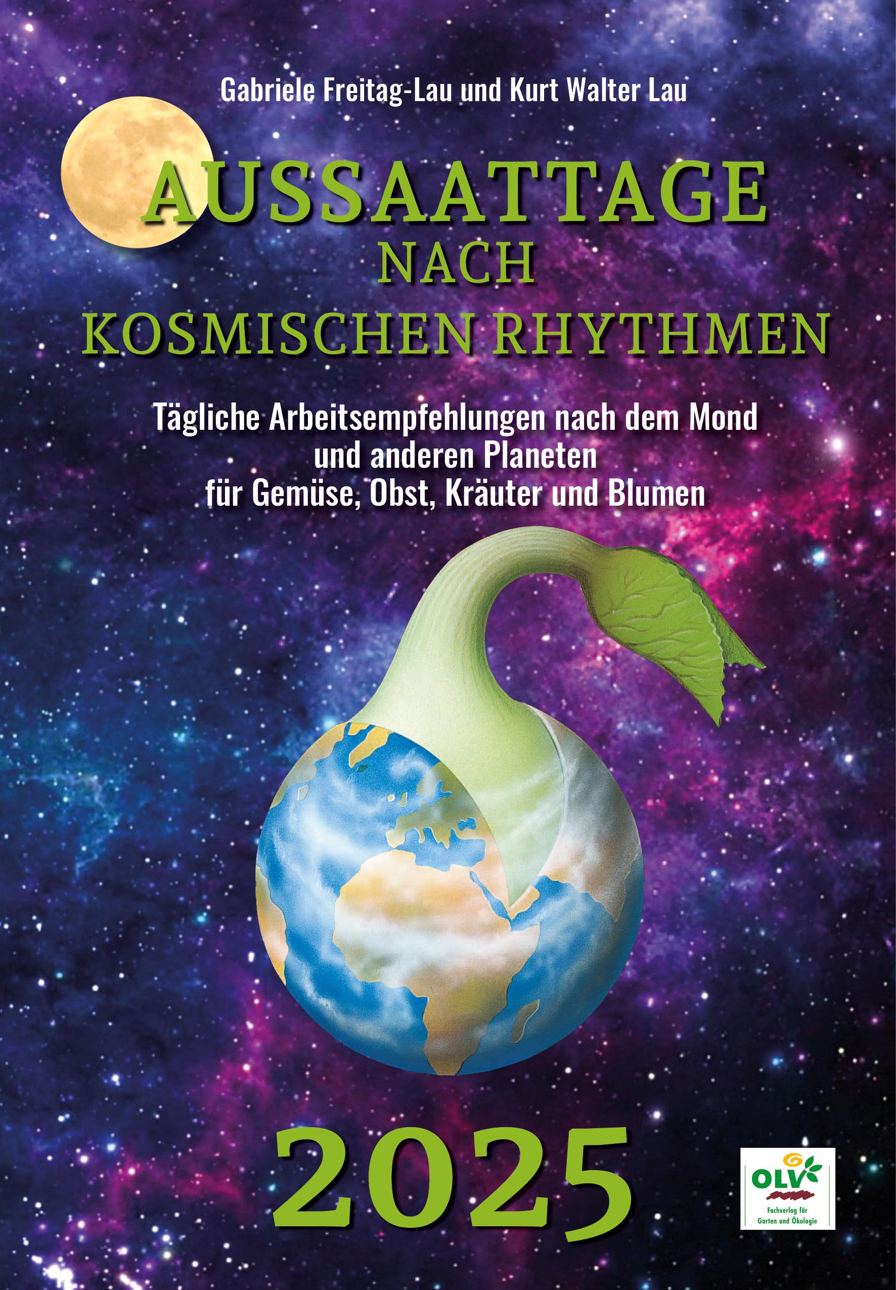 Vorderes Coverbild Aussaattage nach kosmischen Rhythmen 2025