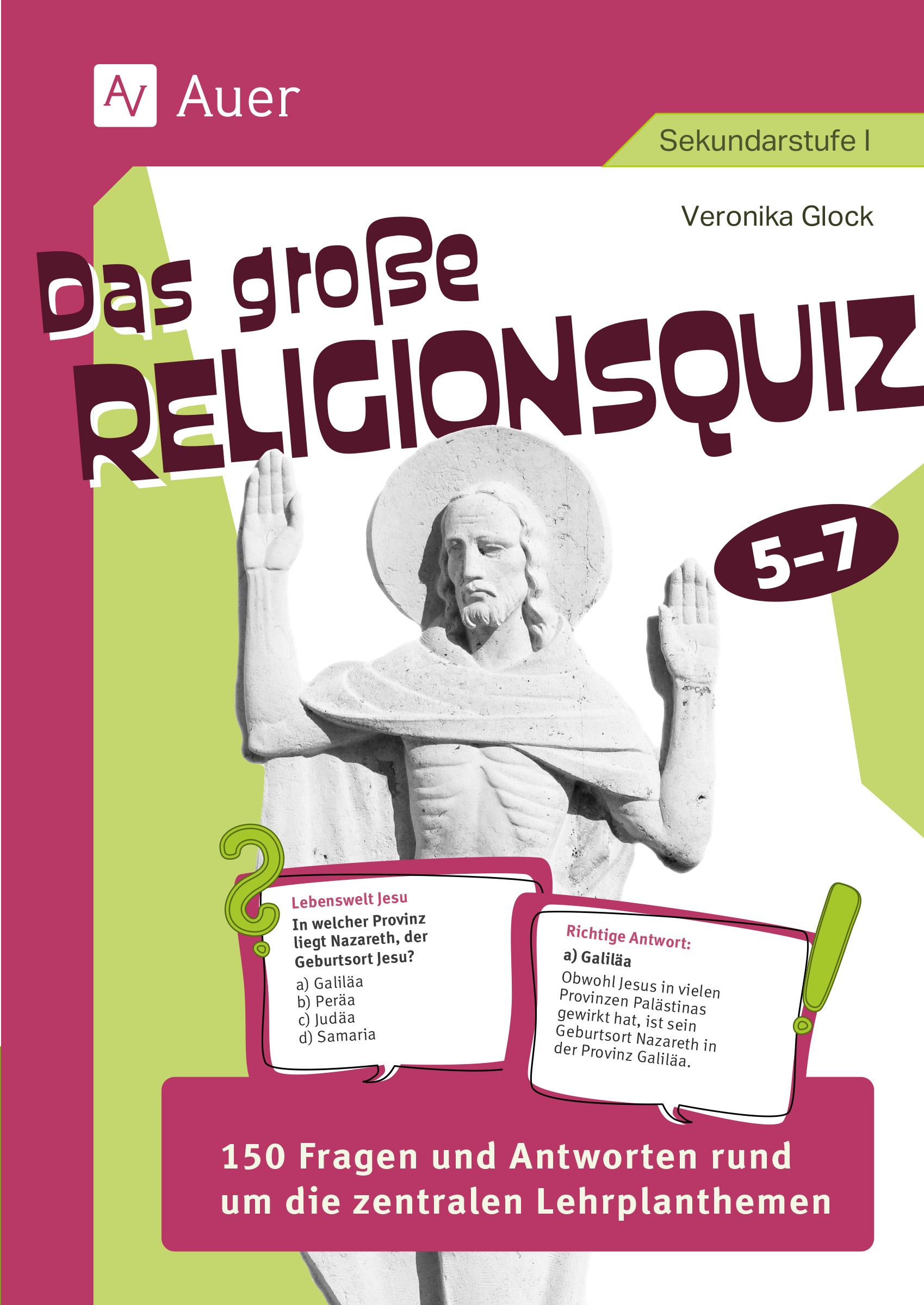 Vorderes Coverbild Das große Religionsquiz 5-7