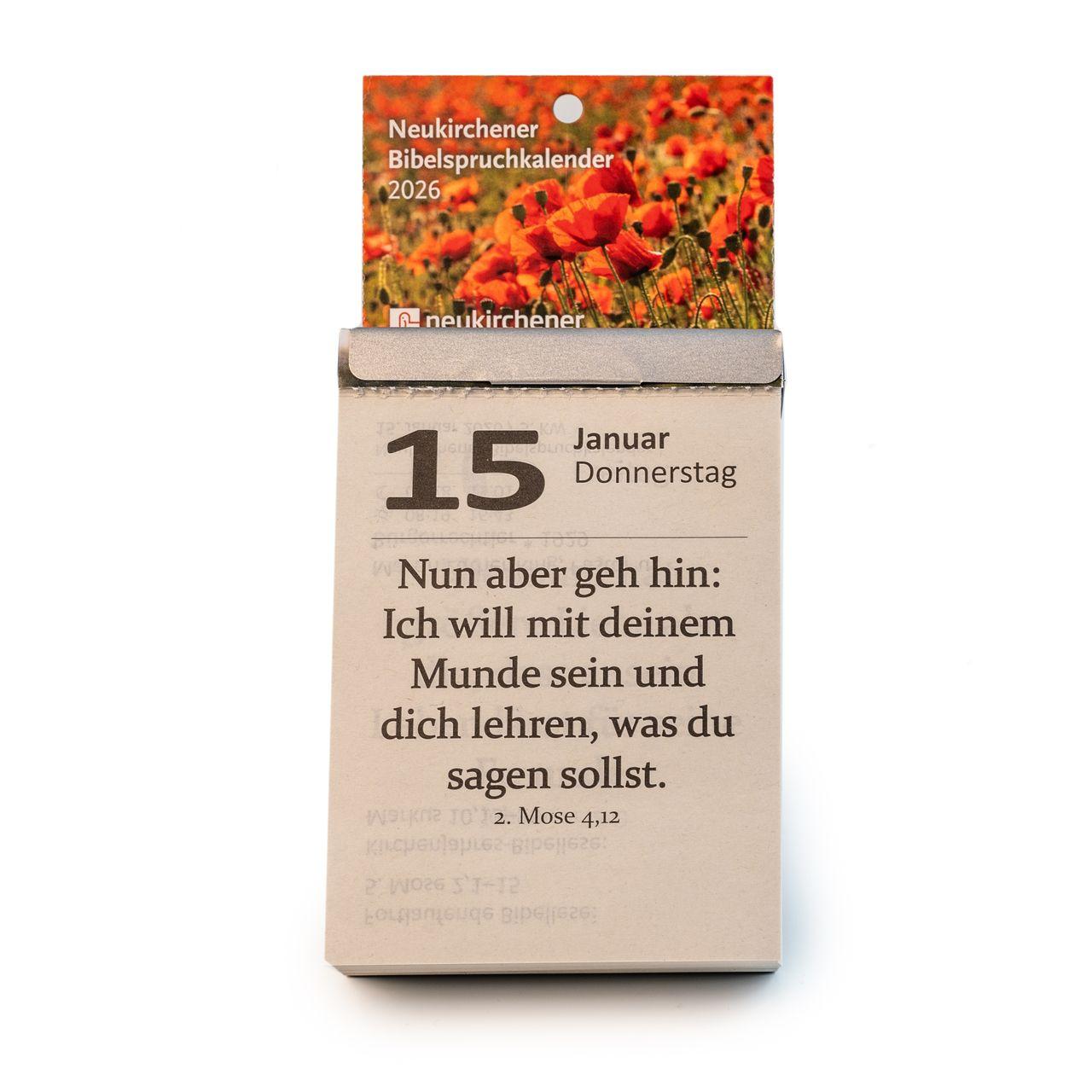 Beispielinhalt (Bild) Neukirchener Bibelspruchkalender 2026
