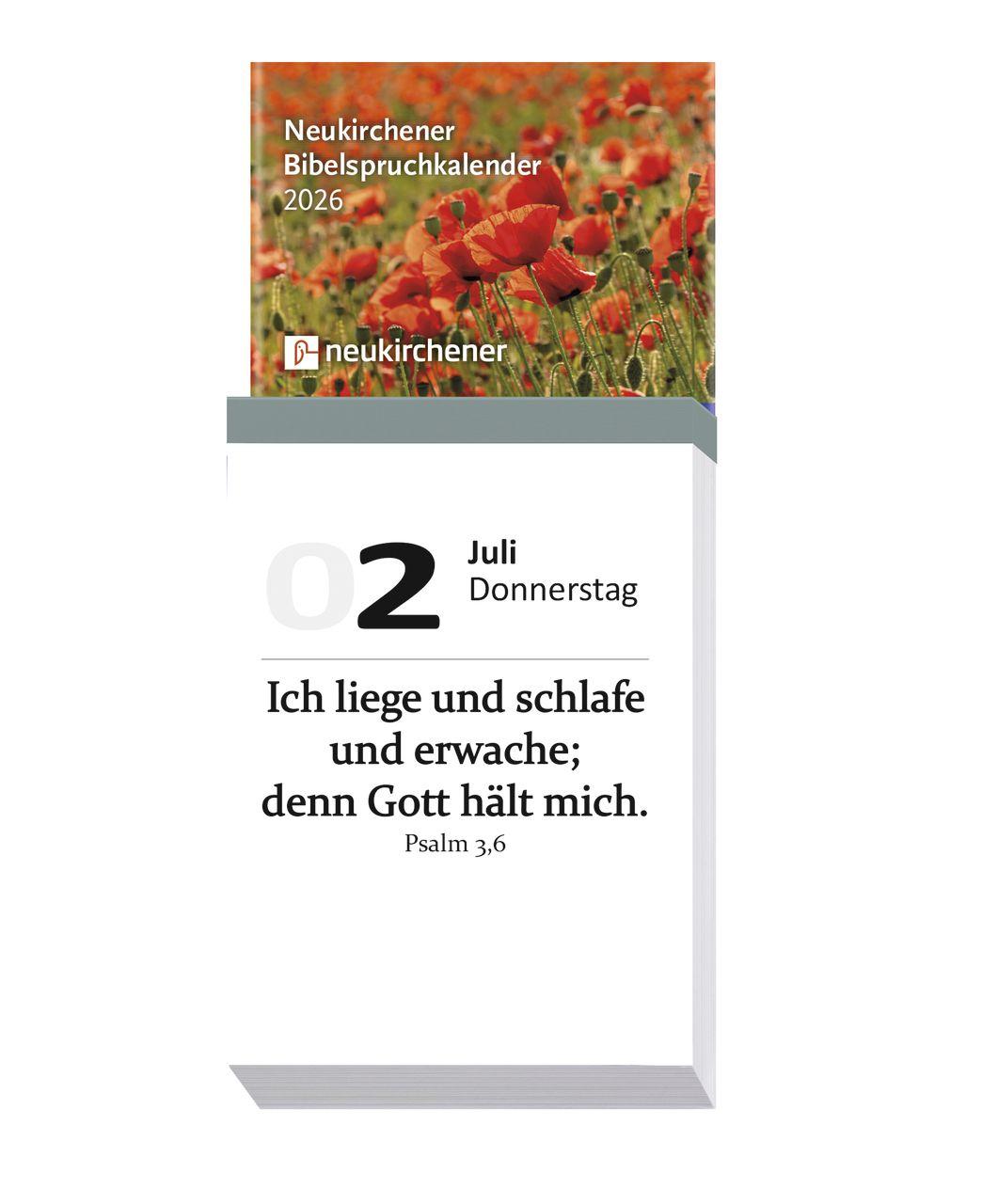 Vorderes Coverbild Neukirchener Bibelspruchkalender 2026