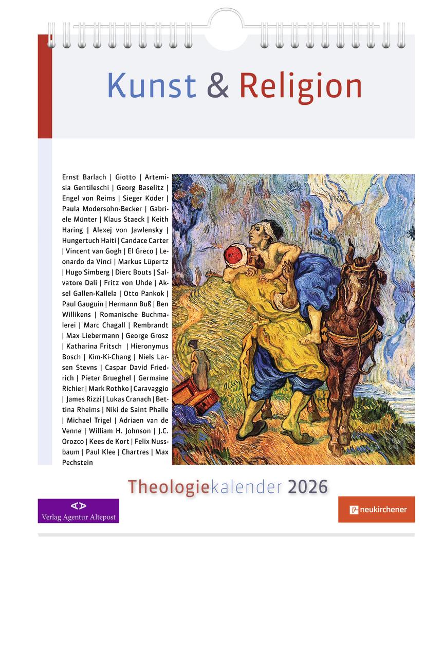 Vorderes Coverbild Kunst & Religion - Theologiekalender 2026