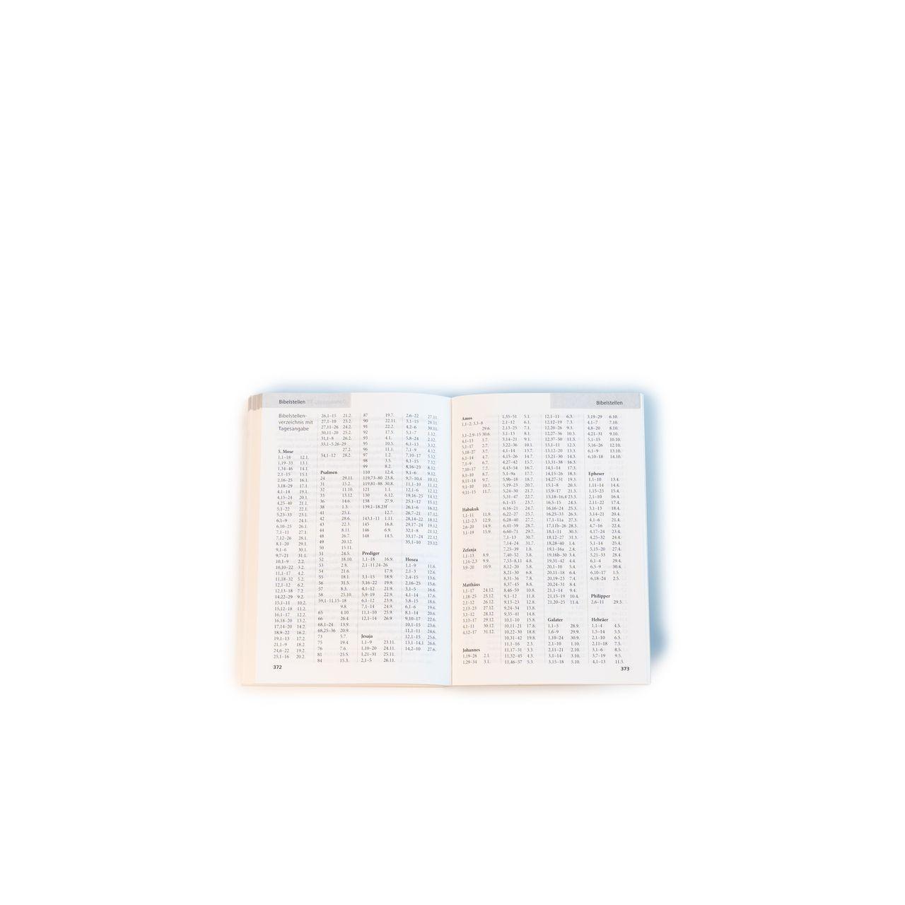 Beispielinhalt (Bild) Neukirchener Kalender 2026 - Pocketausgabe