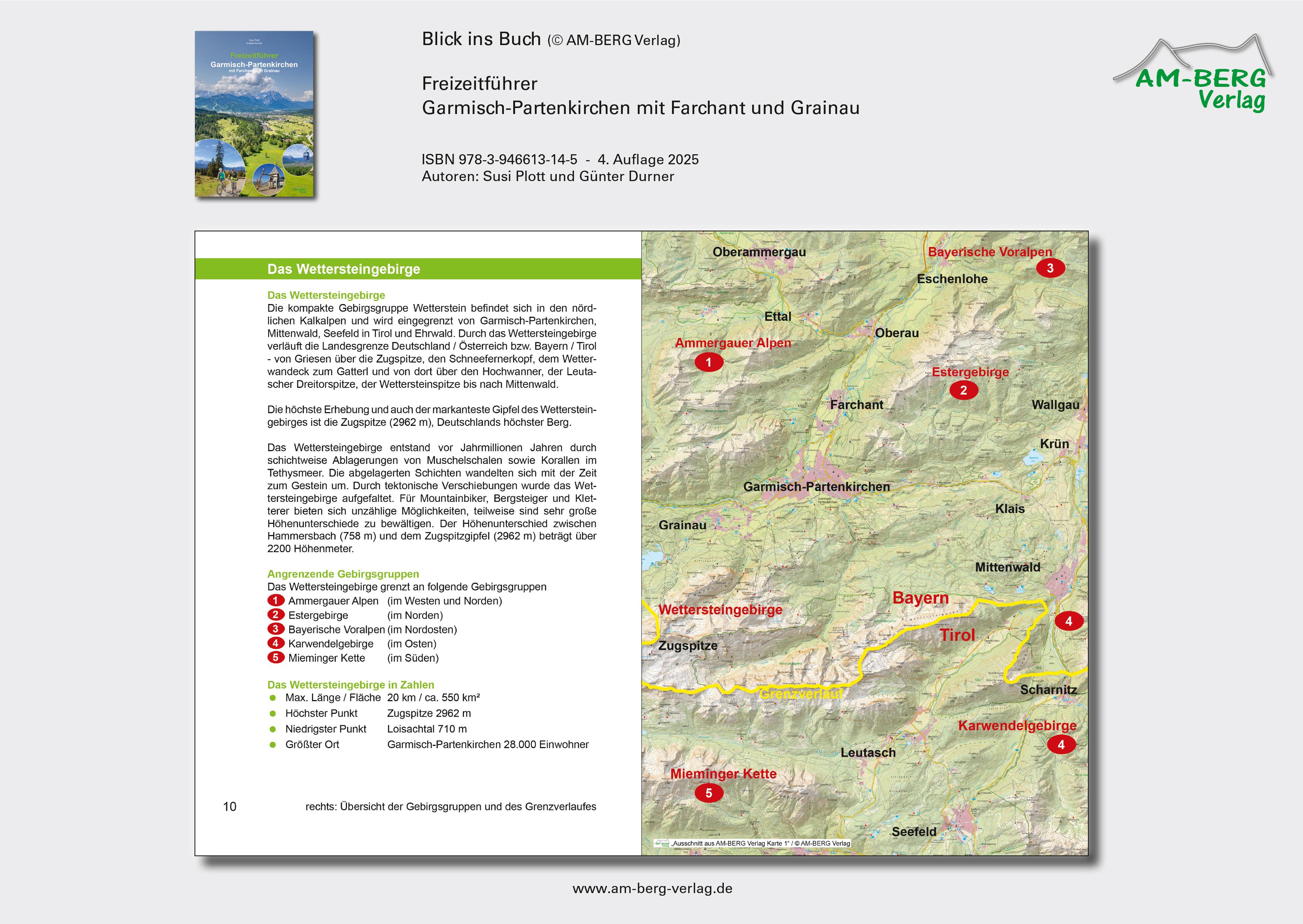 Beispielinhalt (Bild) Freizeitführer Garmisch-Partenkirchen mit Farchant und Grainau