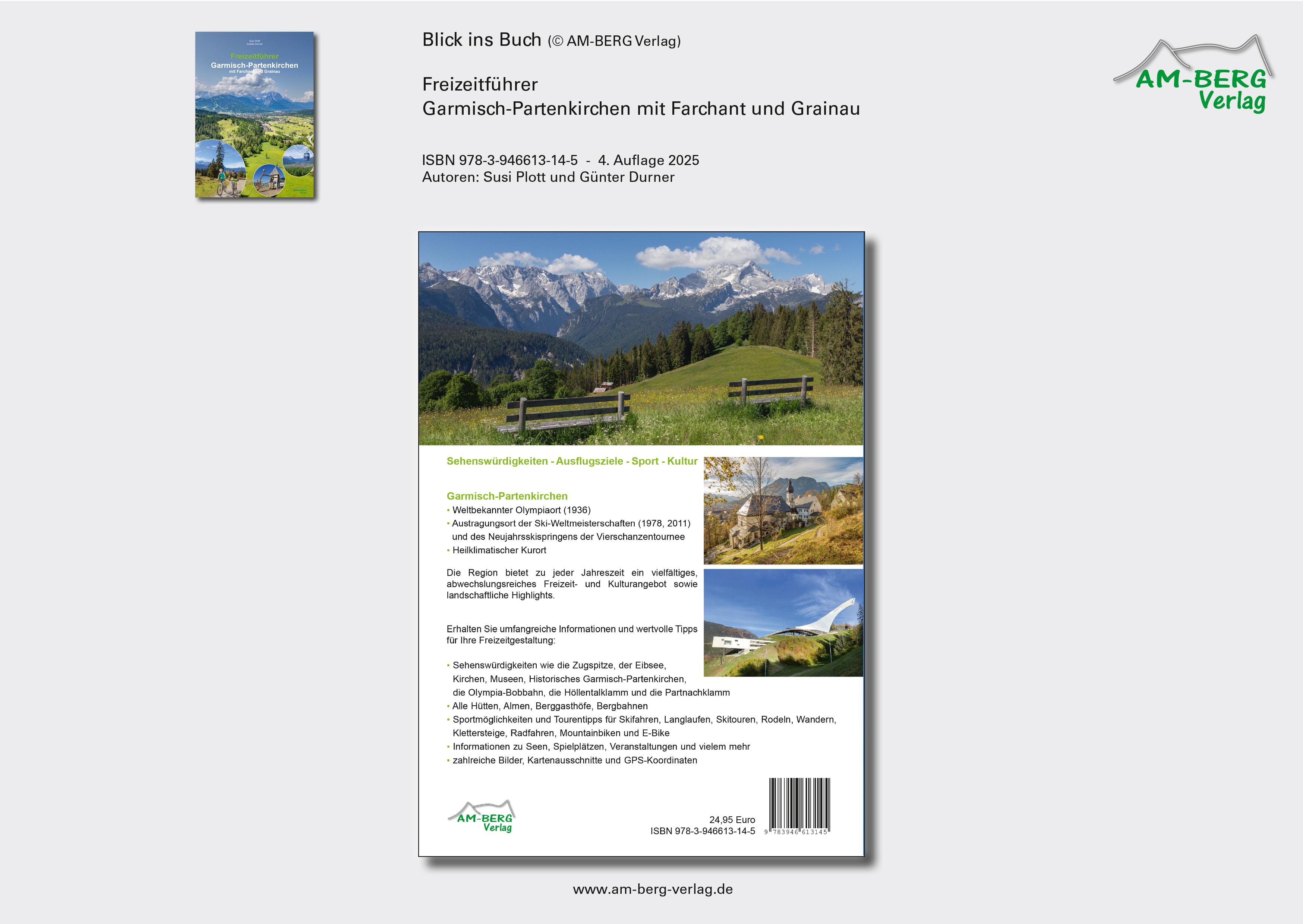 Beispielinhalt (Bild) Freizeitführer Garmisch-Partenkirchen mit Farchant und Grainau