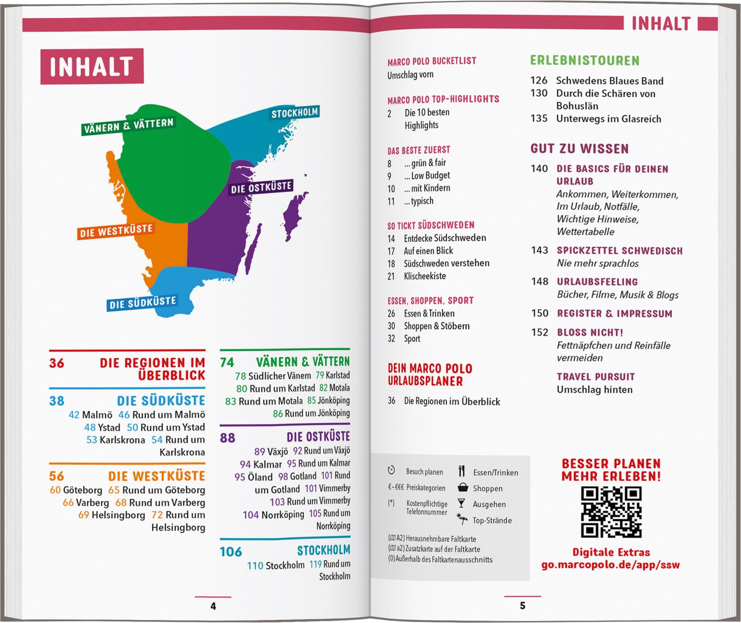 Beispielinhalt (Bild) MARCO POLO Reiseführer Südschweden, Stockholm
