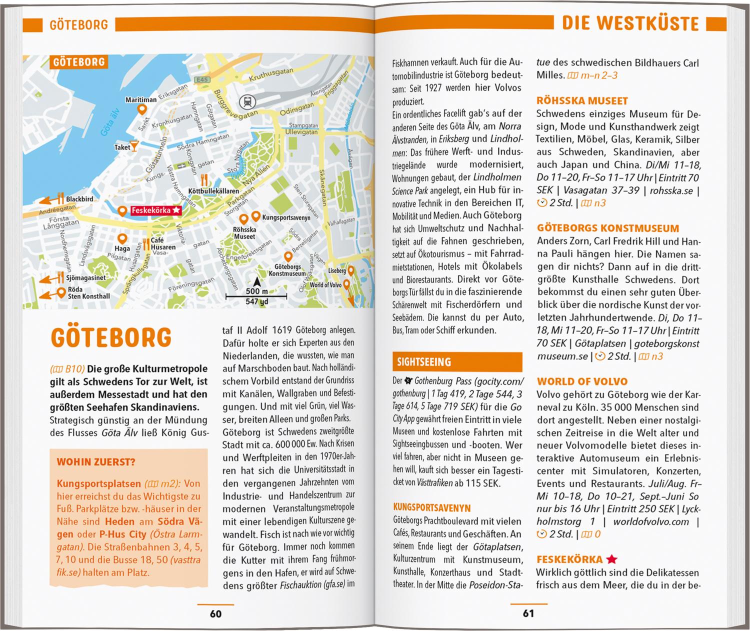 Beispielinhalt (Bild) MARCO POLO Reiseführer Südschweden, Stockholm
