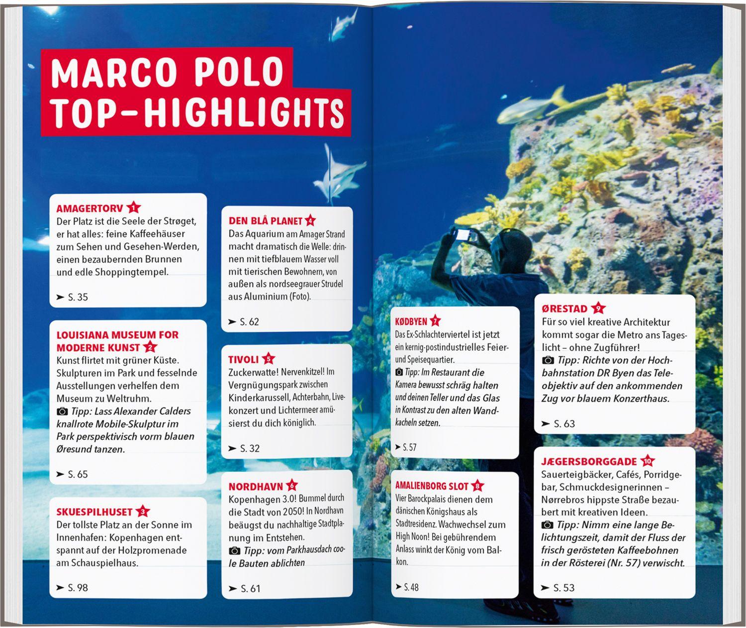 Beispielinhalt (Bild) MARCO POLO Reiseführer Kopenhagen