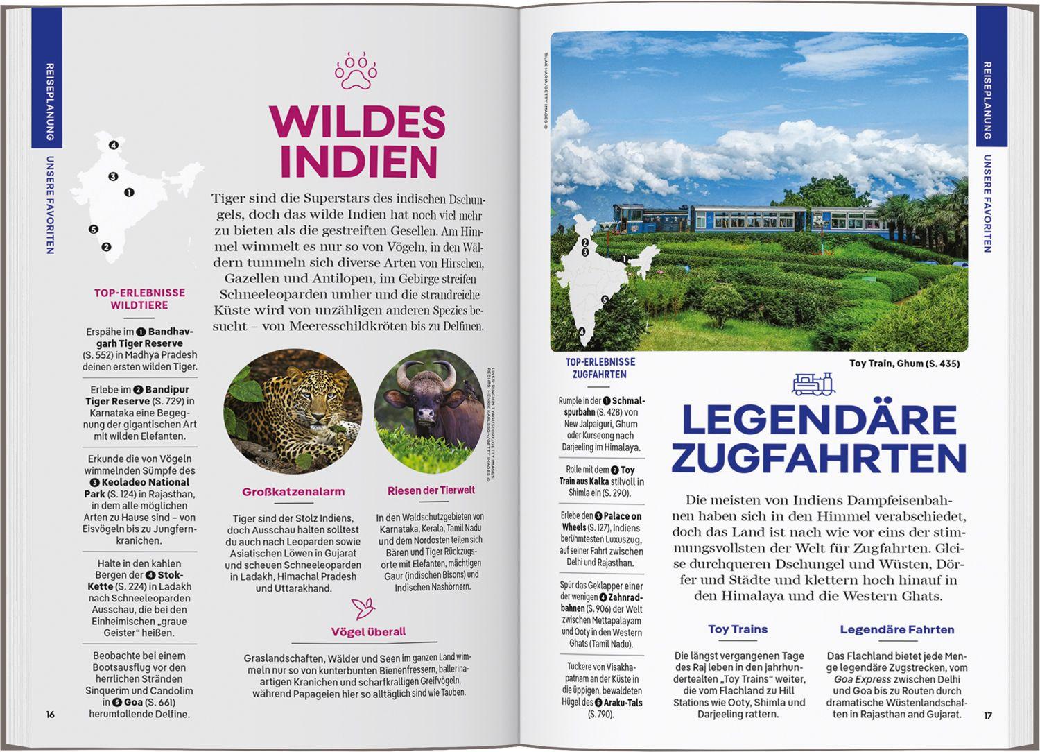 Beispielinhalt (Bild) LONELY PLANET Reiseführer Indien