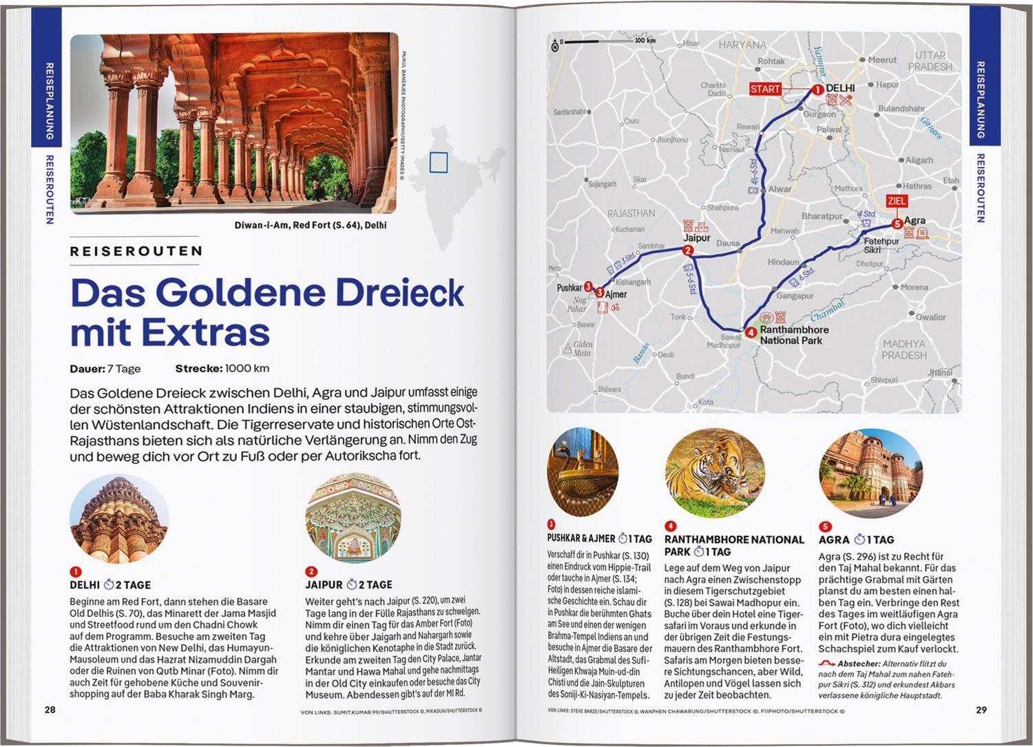 Beispielinhalt (Bild) LONELY PLANET Reiseführer Indien