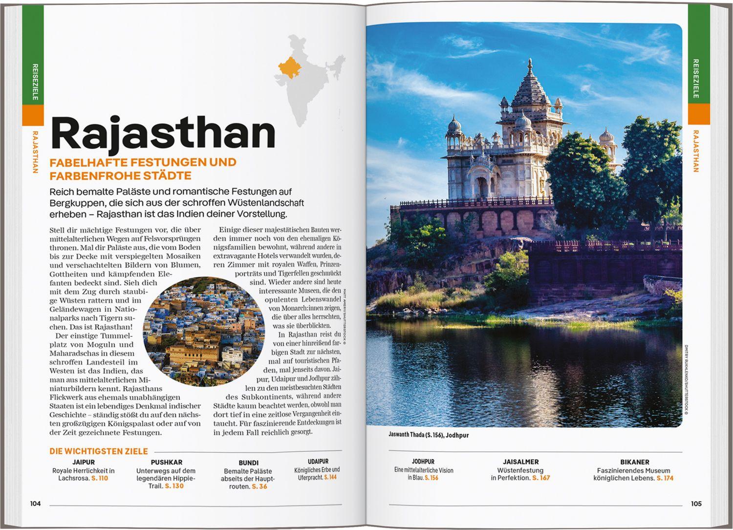 Beispielinhalt (Bild) LONELY PLANET Reiseführer Indien