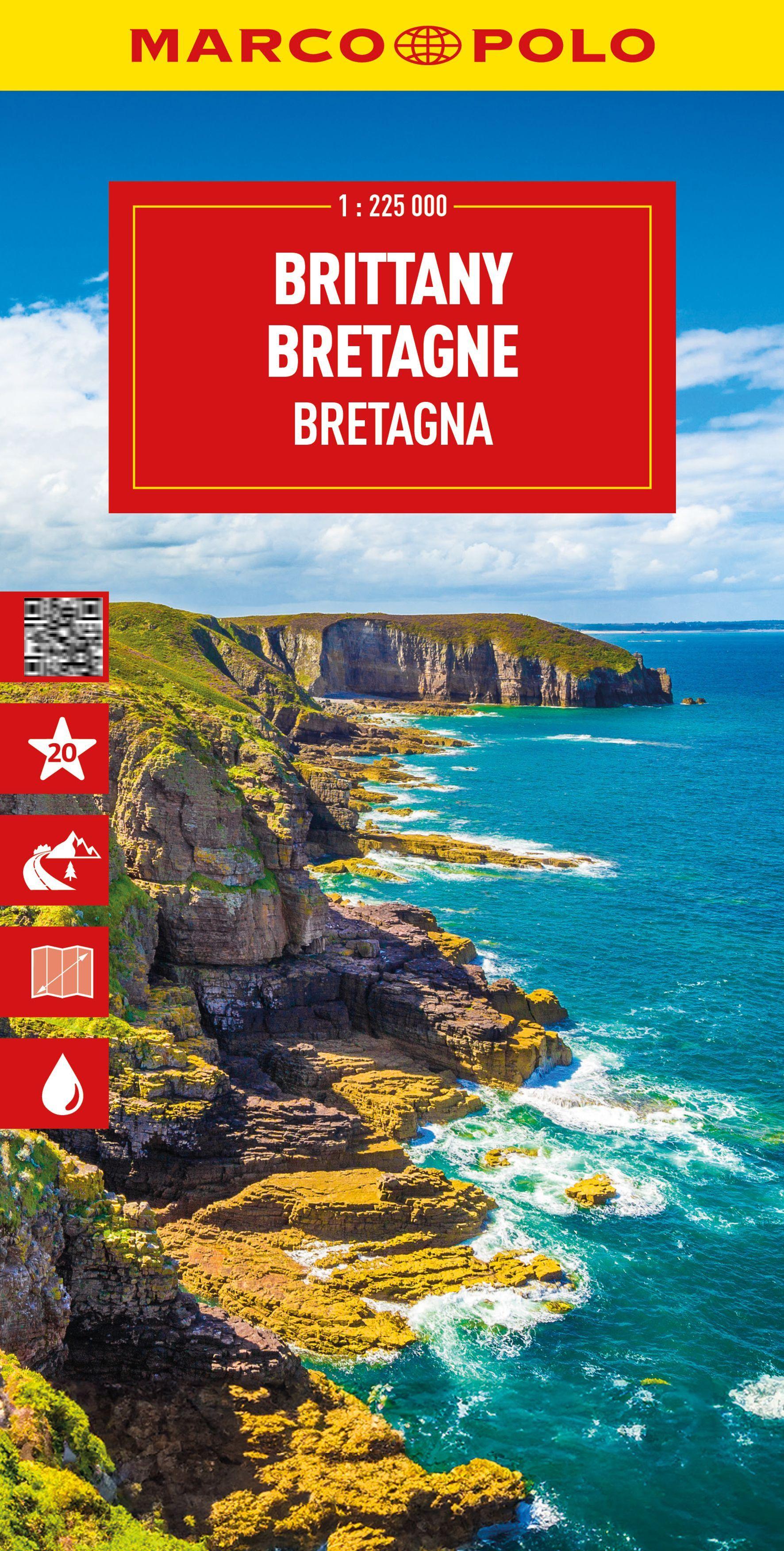 Vorderes Coverbild MARCO POLO Reisekarte Bretagne 1:225.000