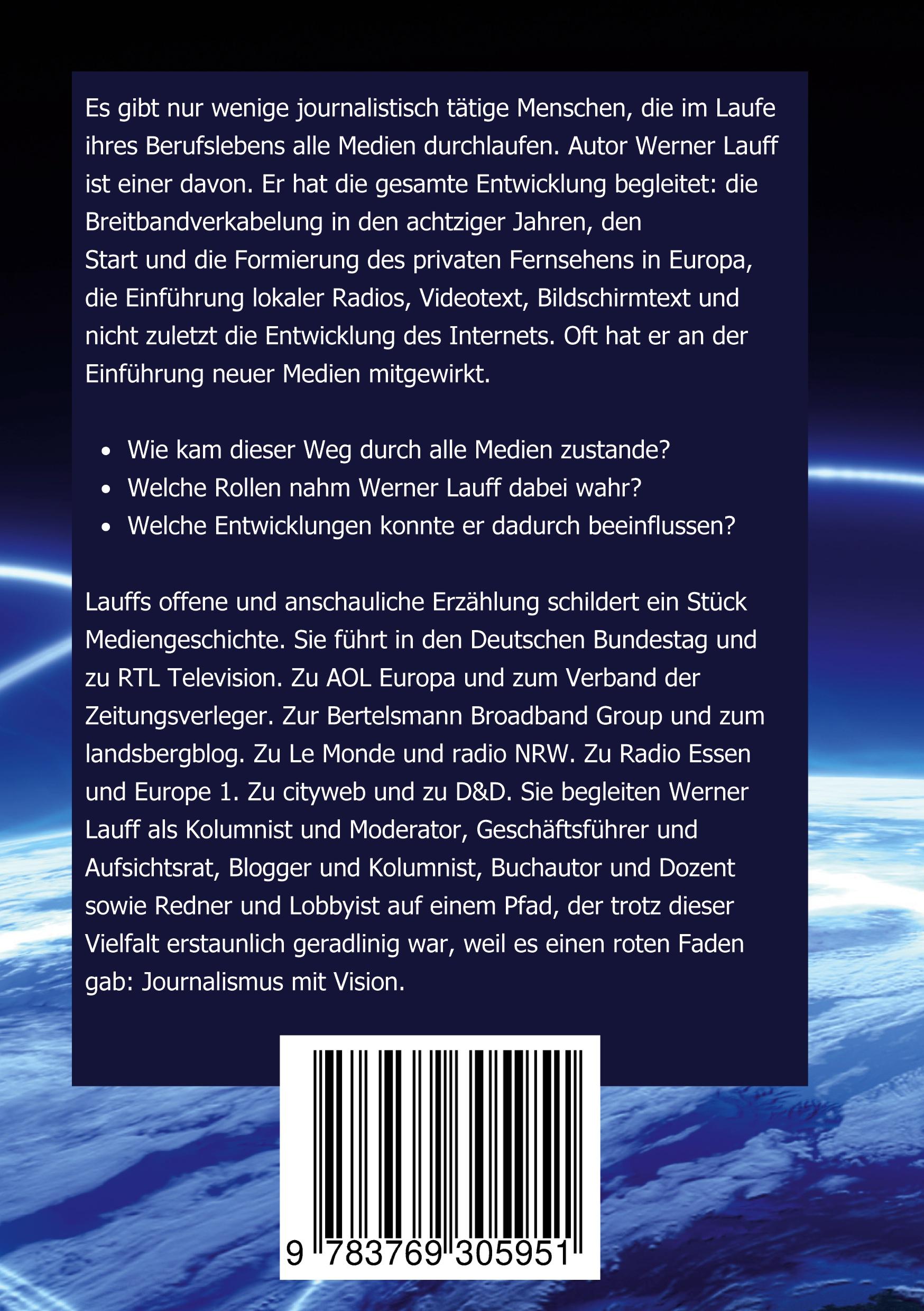 Rückseitencover Journalistisch visionär