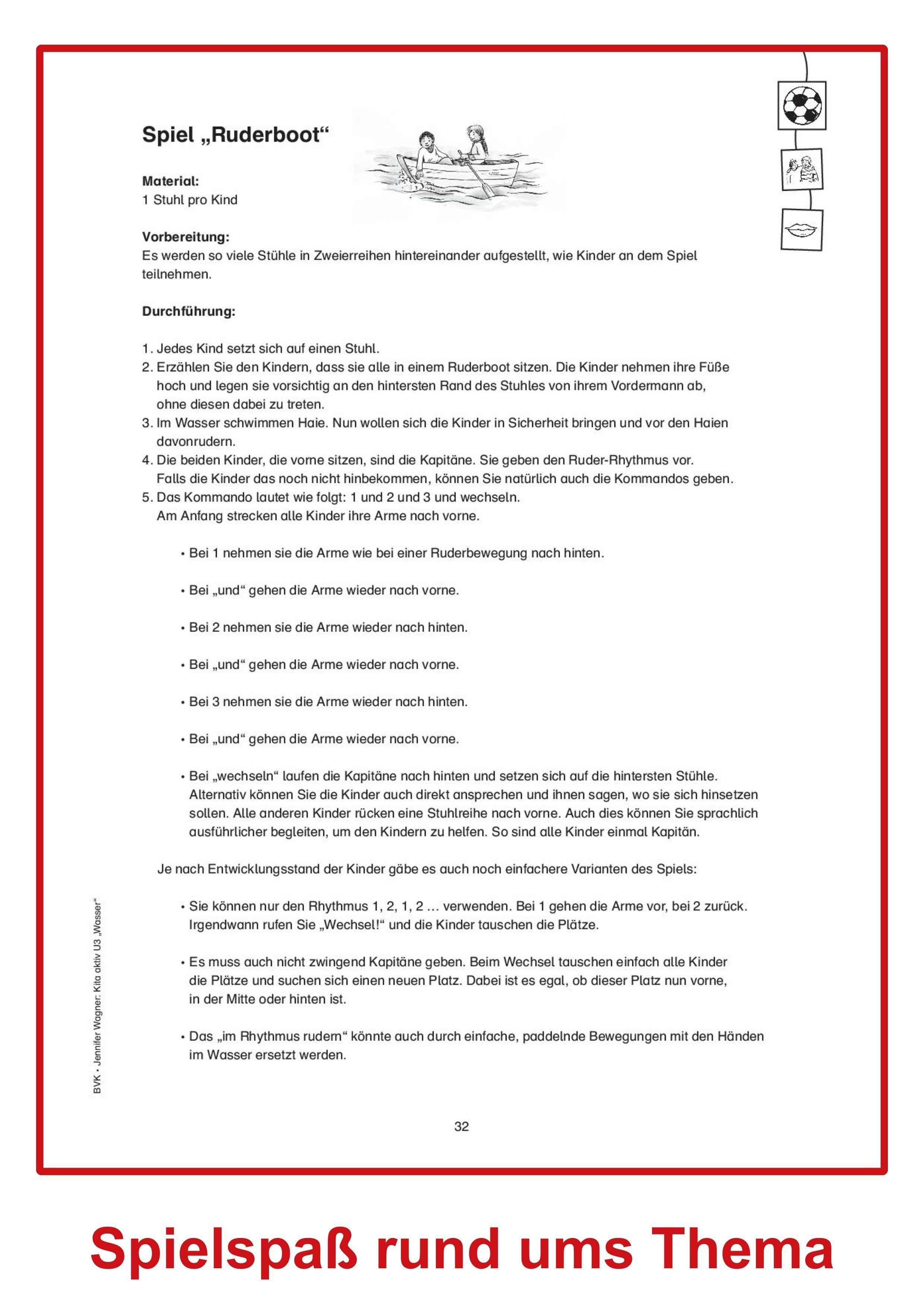 Beispielinhalt (Bild) Kita aktiv U3 Wasser