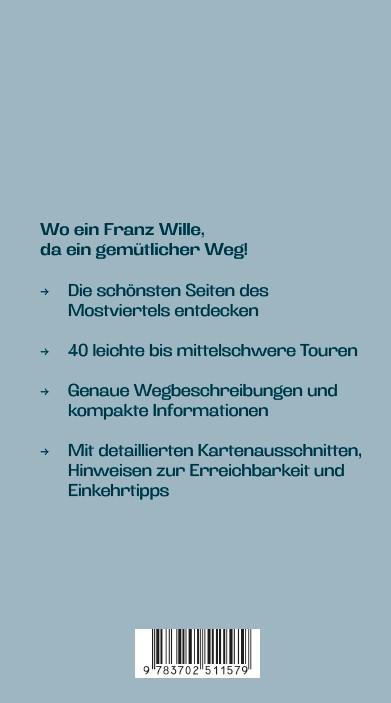 Rückseitencover Wandern im Mostviertel: Vom Donaustrand zum Ötscherland