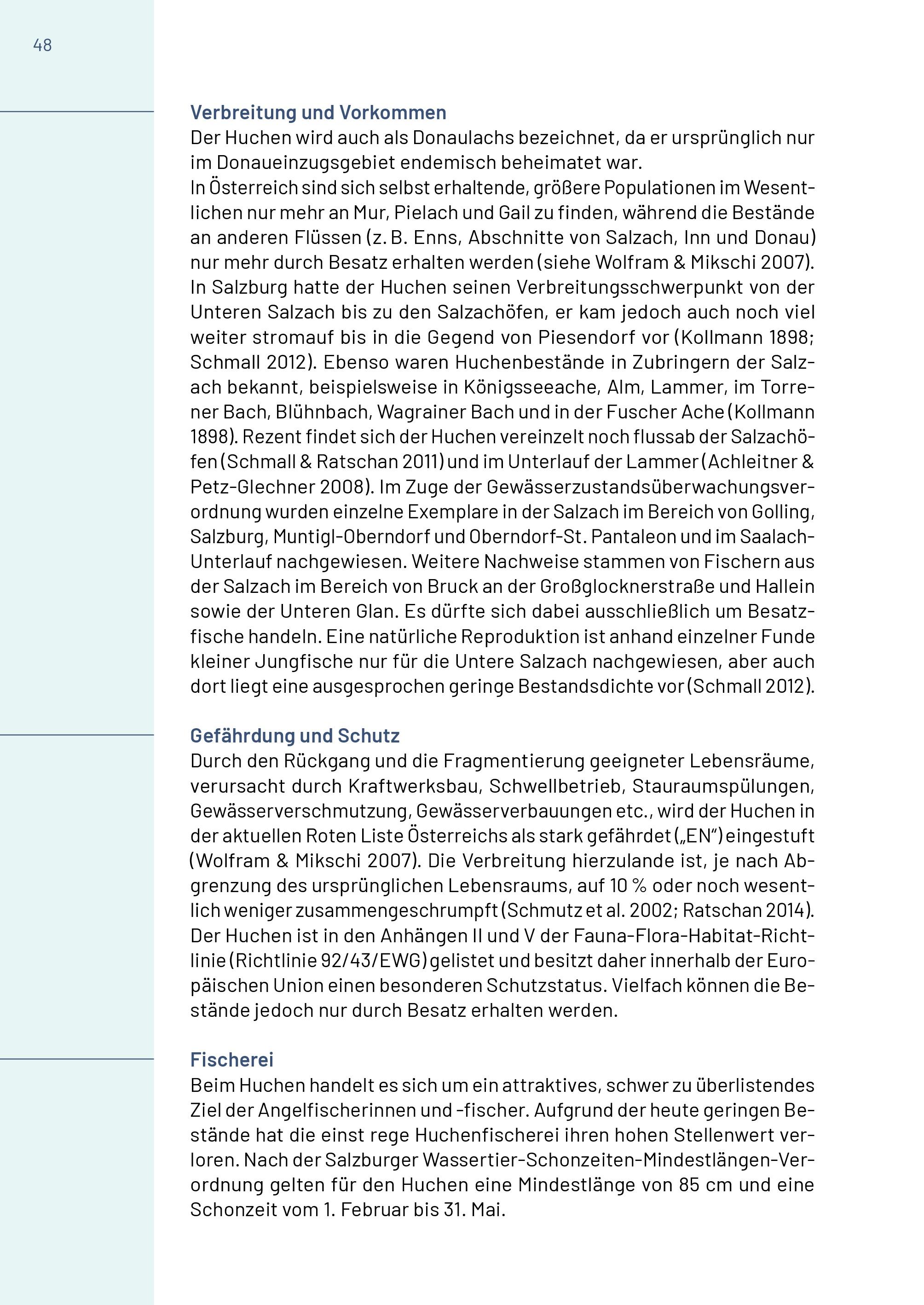 Beispielinhalt (Bild) Neunaugen, Fische, Flusskrebse und Großmuscheln in Salzburg