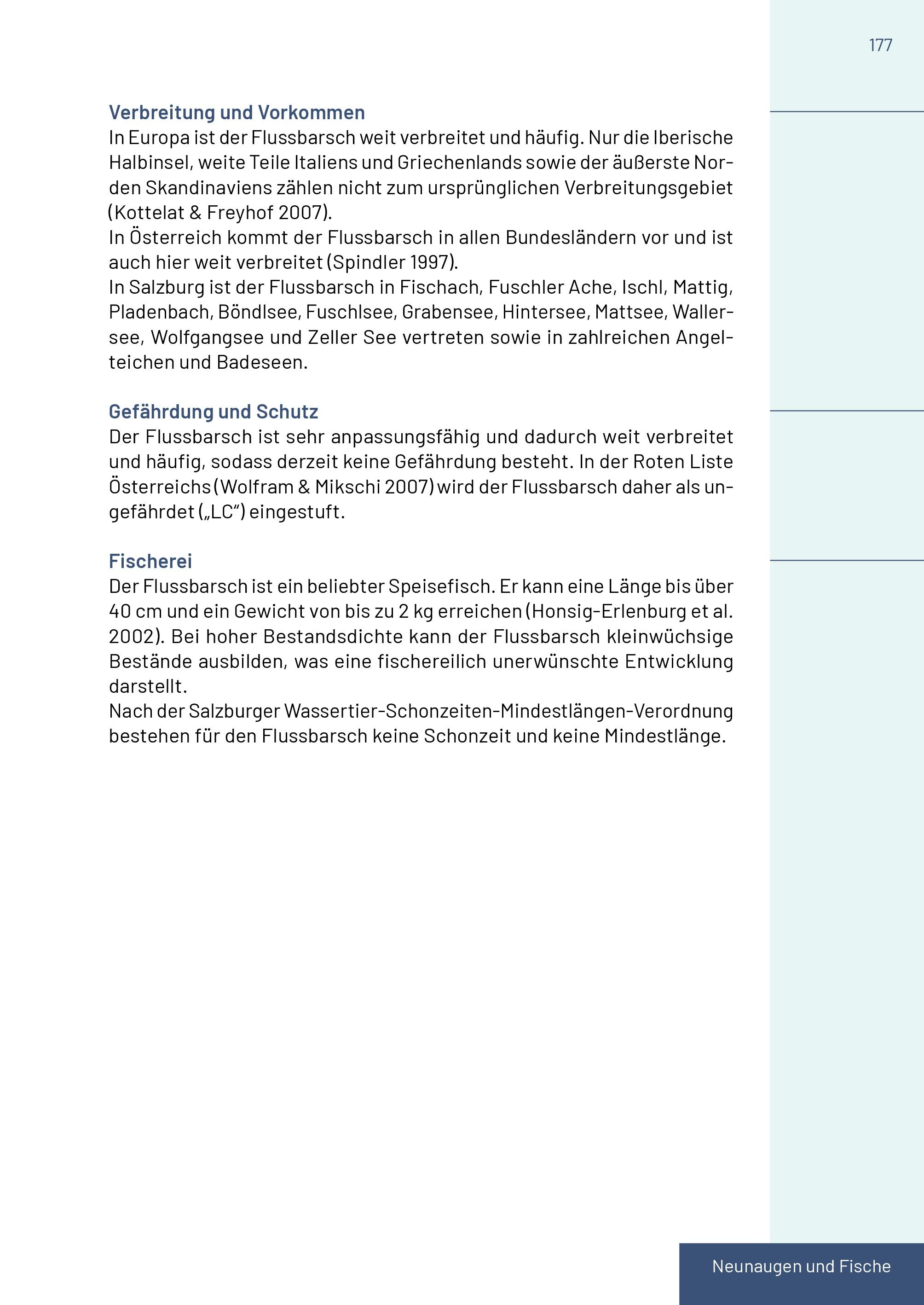 Beispielinhalt (Bild) Neunaugen, Fische, Flusskrebse und Großmuscheln in Salzburg