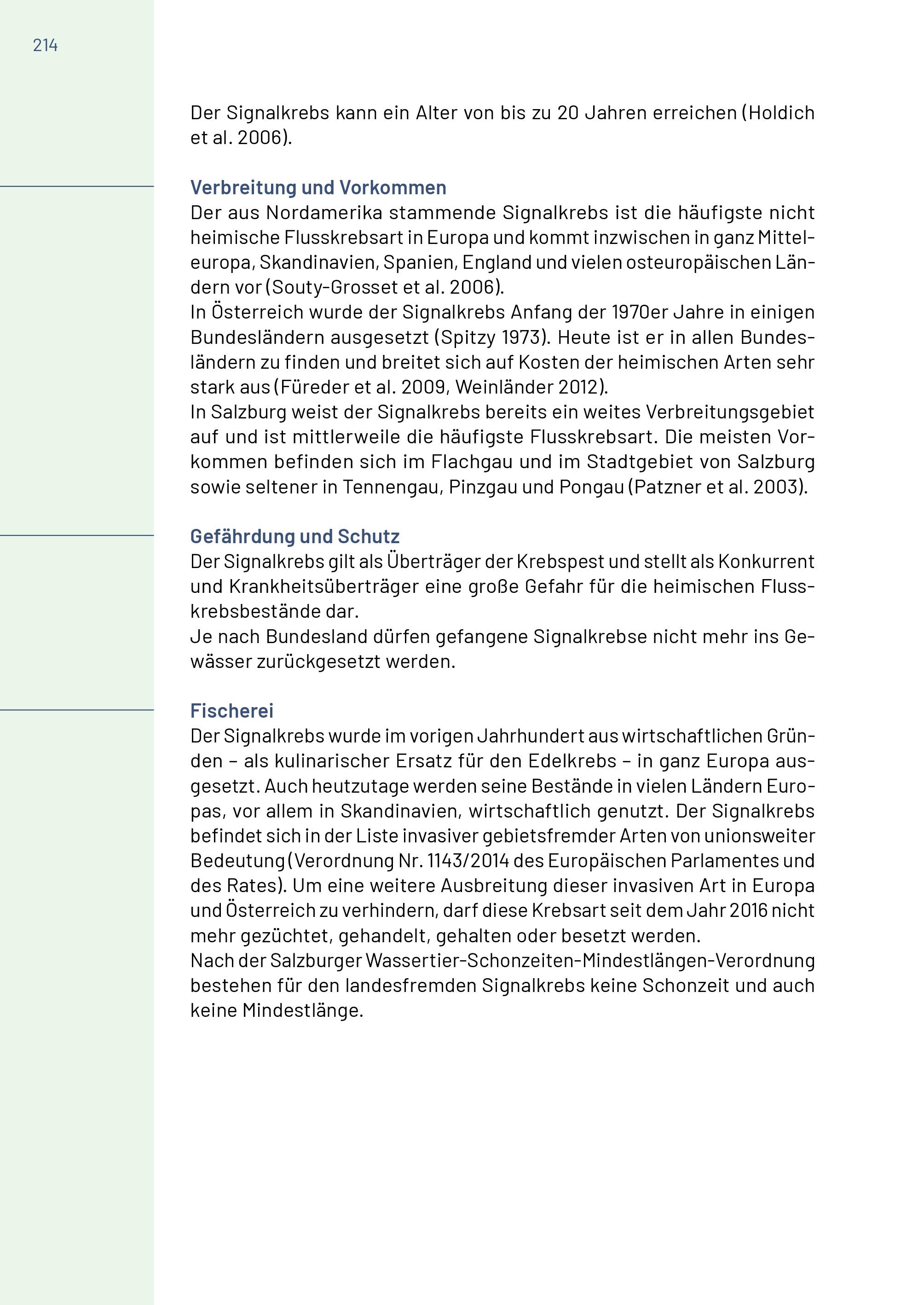 Beispielinhalt (Bild) Neunaugen, Fische, Flusskrebse und Großmuscheln in Salzburg