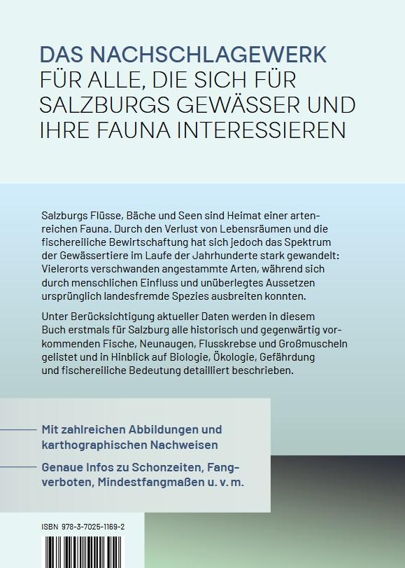 Rückseitencover Neunaugen, Fische, Flusskrebse und Großmuscheln in Salzburg