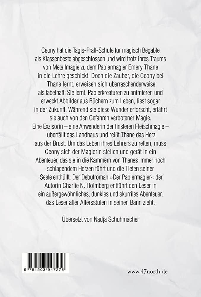 Rückseitencover Der Papiermagier