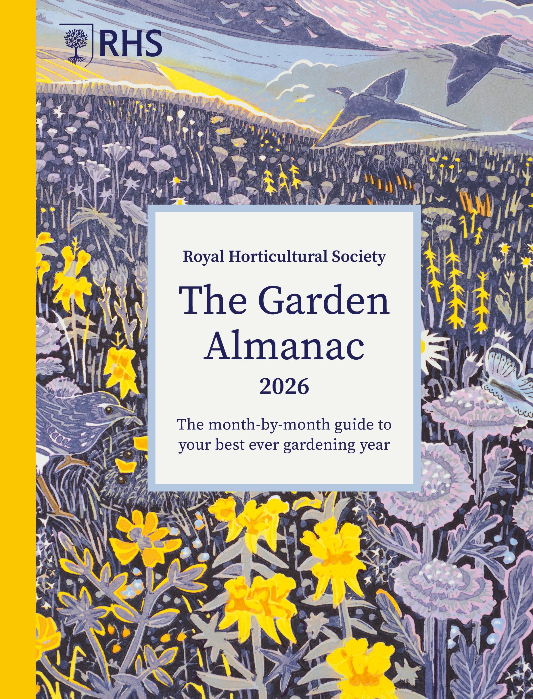 Vorderes Coverbild RHS The Garden Almanac 2026