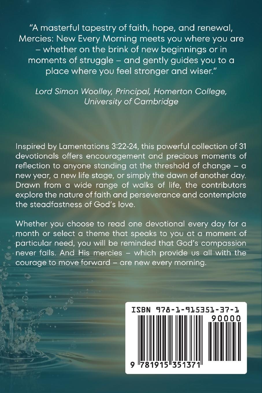 Rückseitencover Mercies New Every Morning