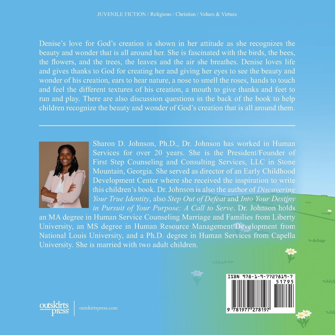 Rückseitencover Denise's Love for God's Creation