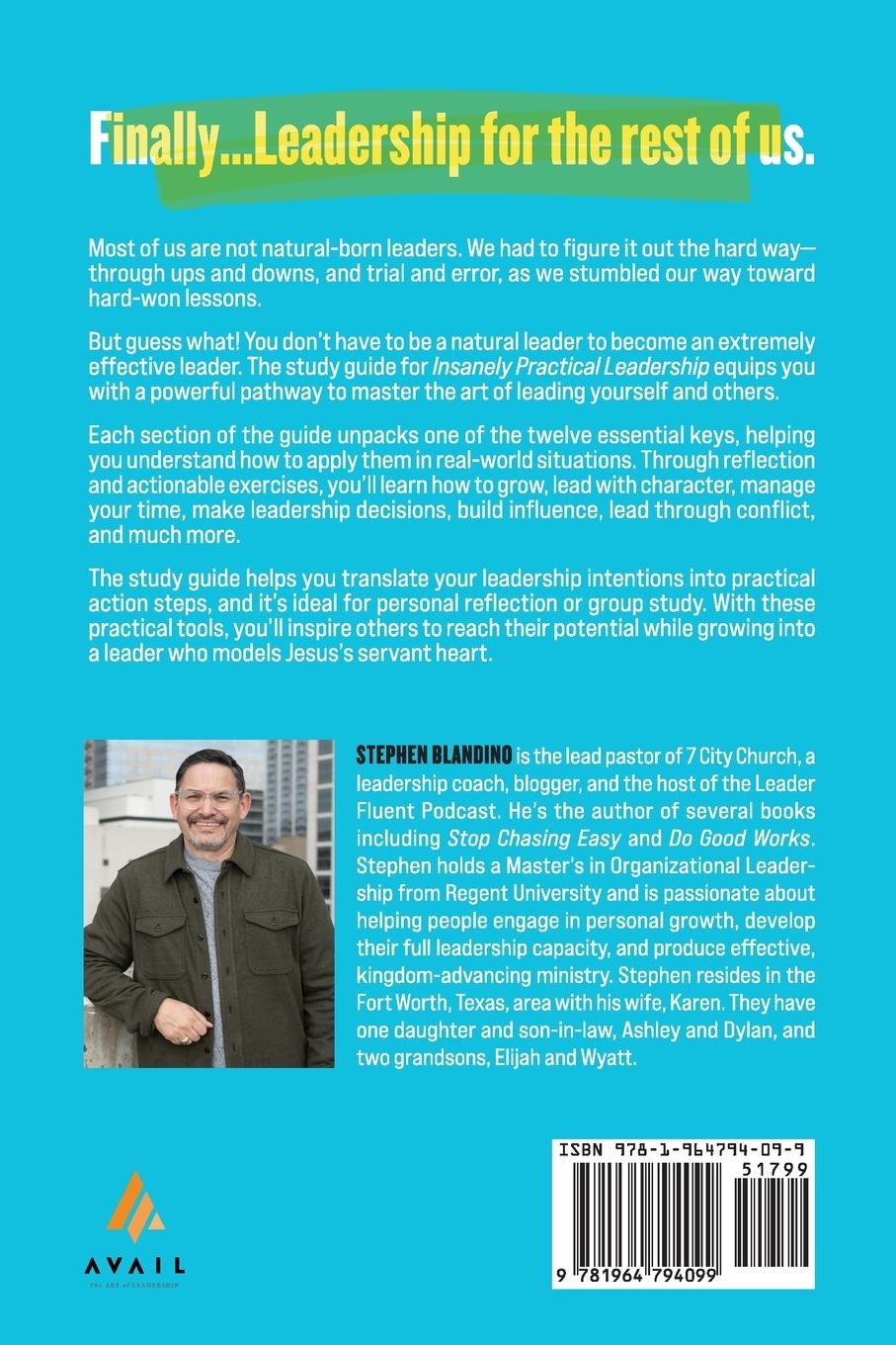 Rückseitencover Insanely Practical Leadership Study Guide
