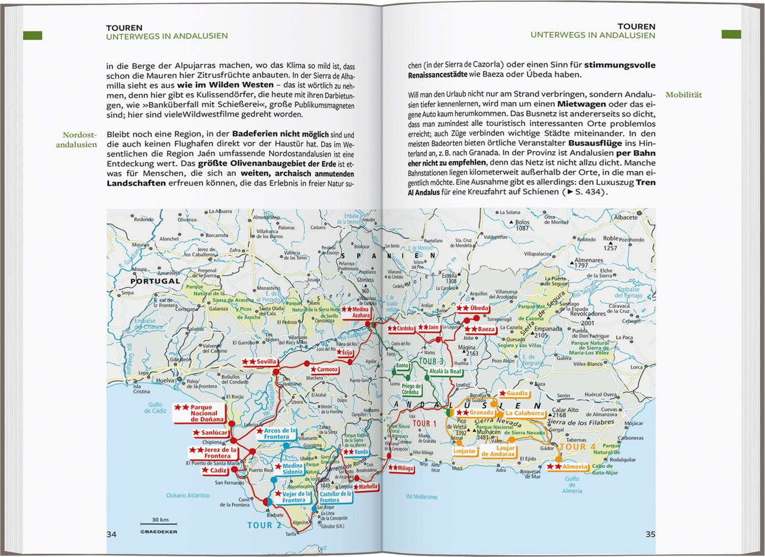 Beispielinhalt (Bild) Baedeker Reiseführer Andalusien