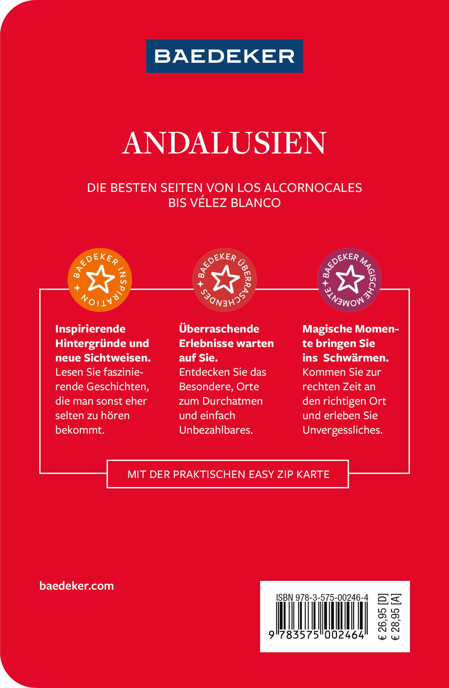 Rückseitencover Baedeker Reiseführer Andalusien
