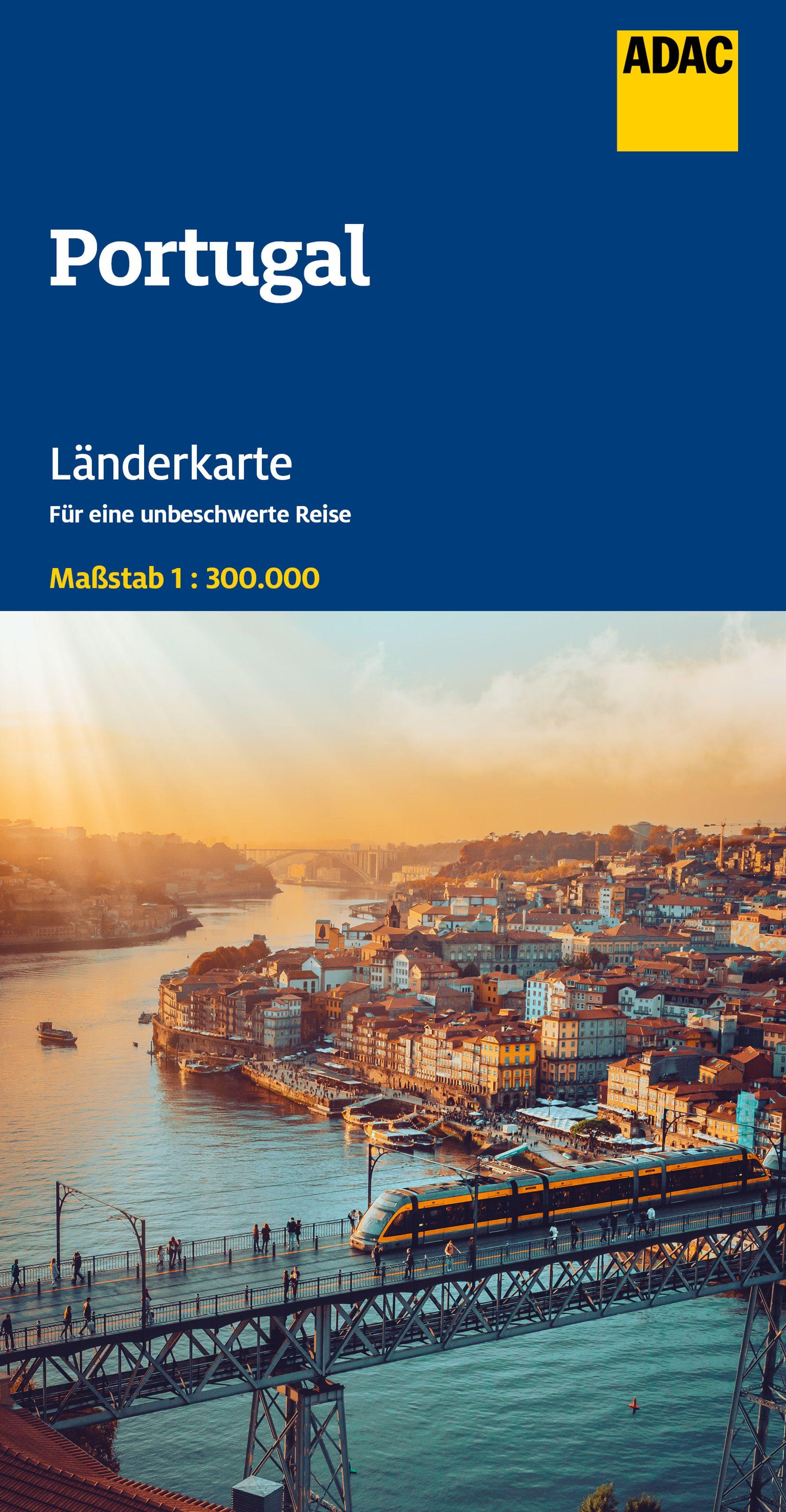 Vorderes Coverbild ADAC Länderkarte Portugal 1:300.000