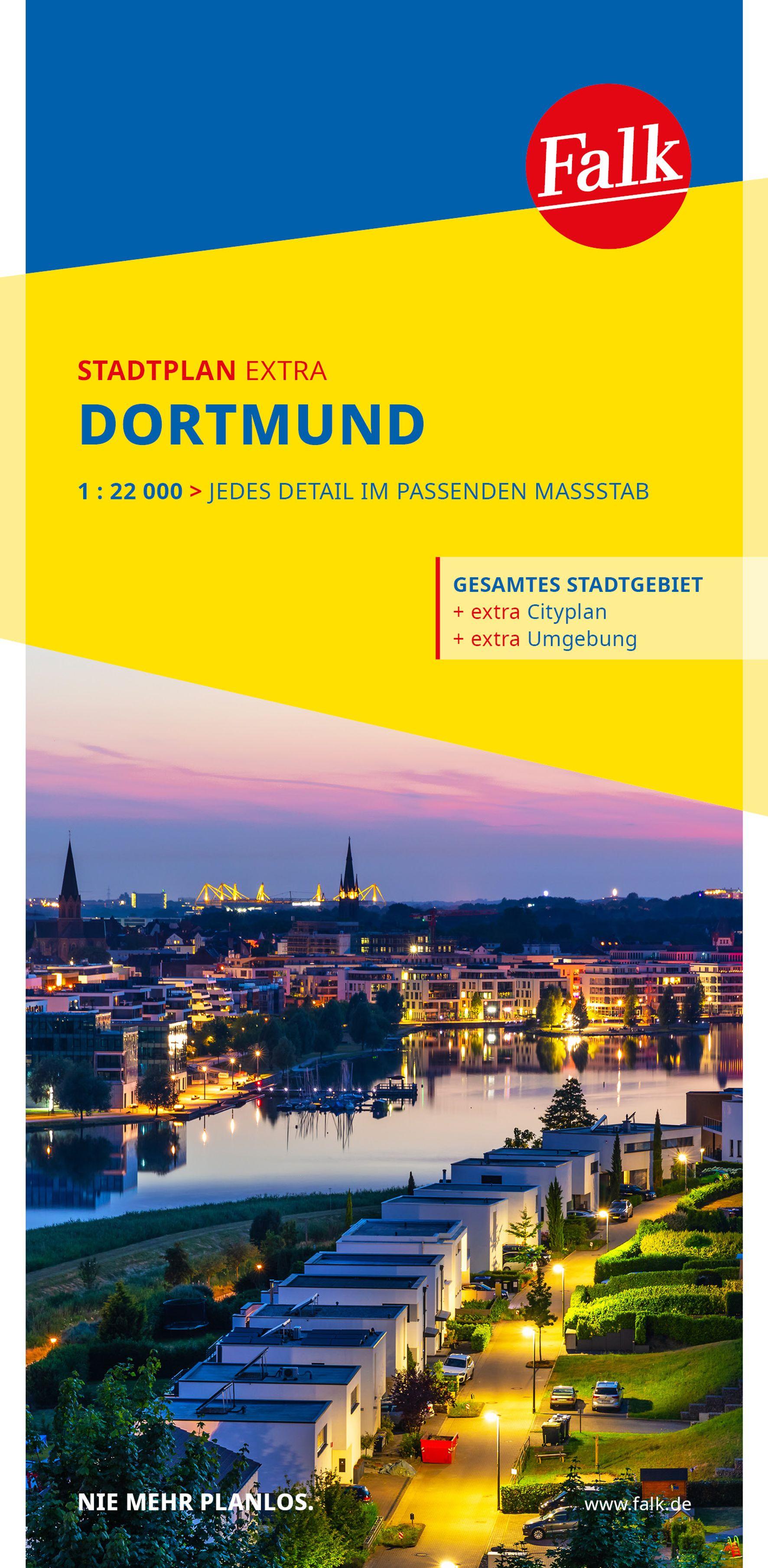 Vorderes Coverbild Falk Stadtplan Extra Dortmund 1:22.000