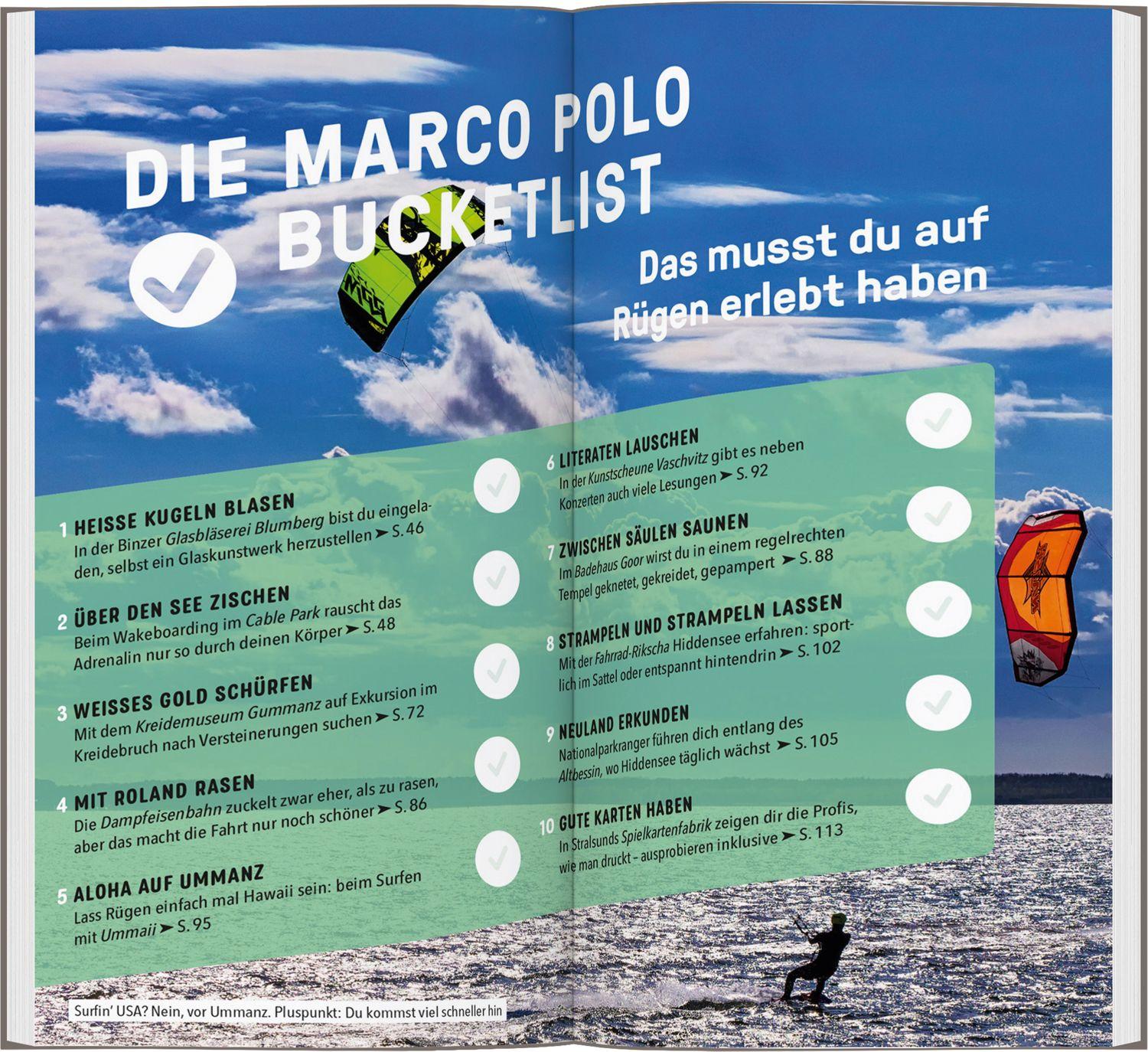 Beispielinhalt (Bild) MARCO POLO Reiseführer Rügen, Hiddensee, Stralsund