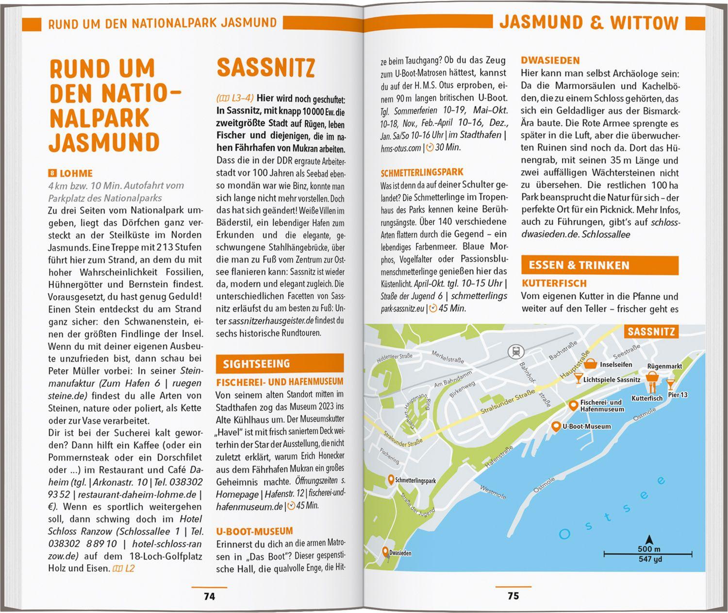 Beispielinhalt (Bild) MARCO POLO Reiseführer Rügen, Hiddensee, Stralsund