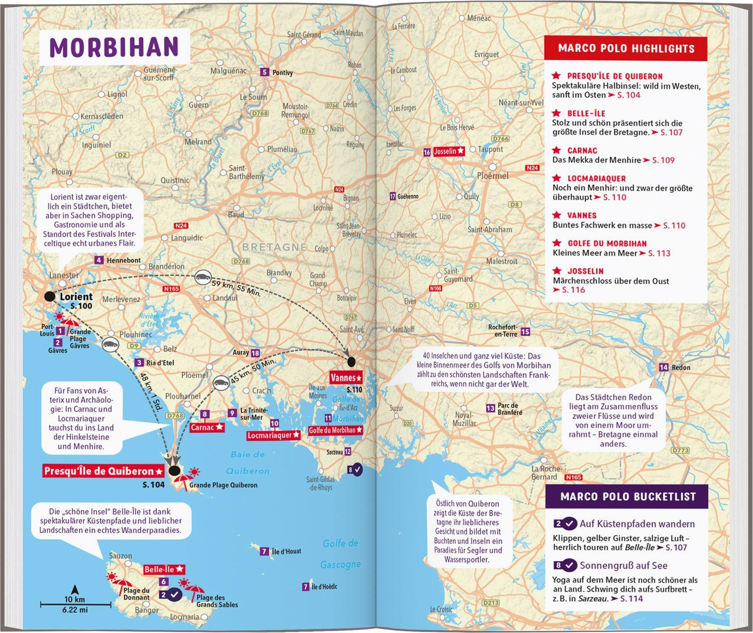 Beispielinhalt (Bild) MARCO POLO Reiseführer Bretagne