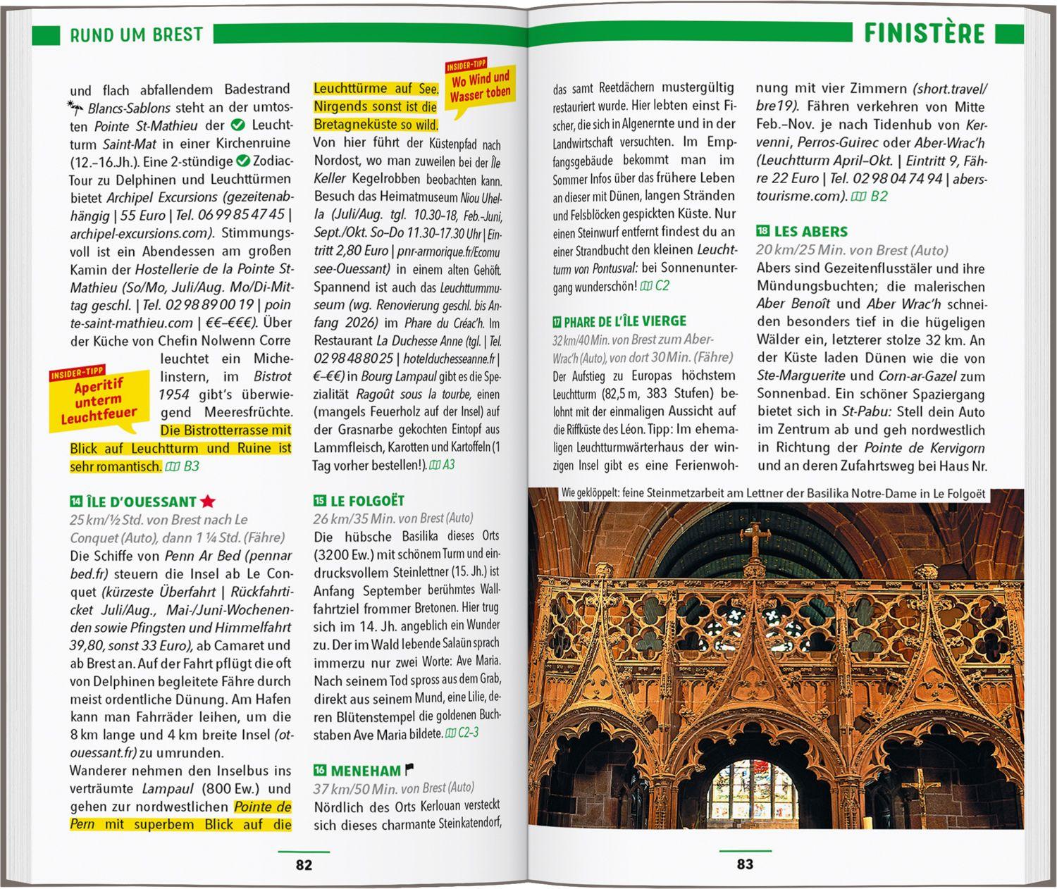 Beispielinhalt (Bild) MARCO POLO Reiseführer Bretagne
