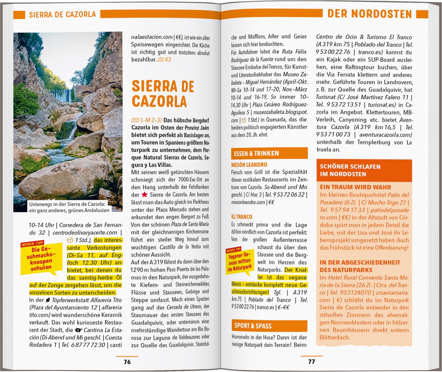 Beispielinhalt (Bild) MARCO POLO Reiseführer Andalusien