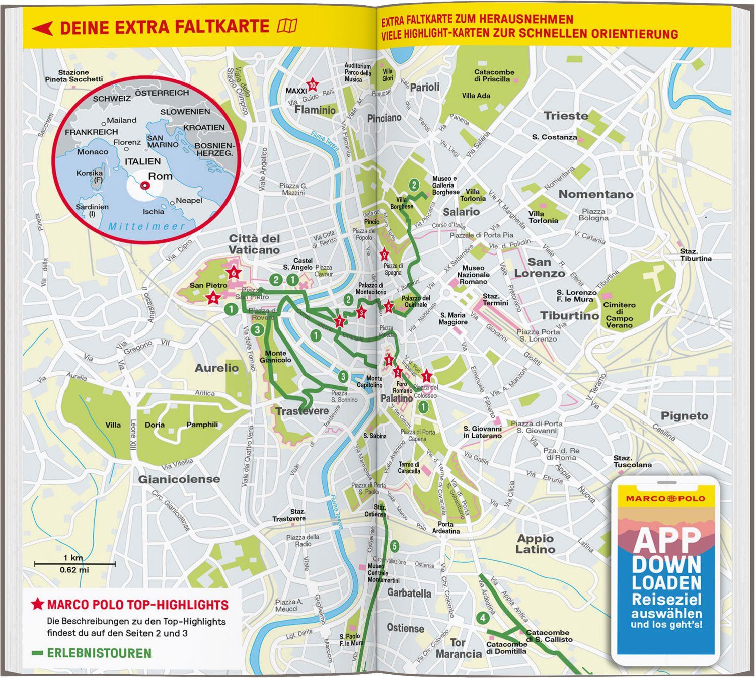 Beispielinhalt (Bild) MARCO POLO Reiseführer Rom