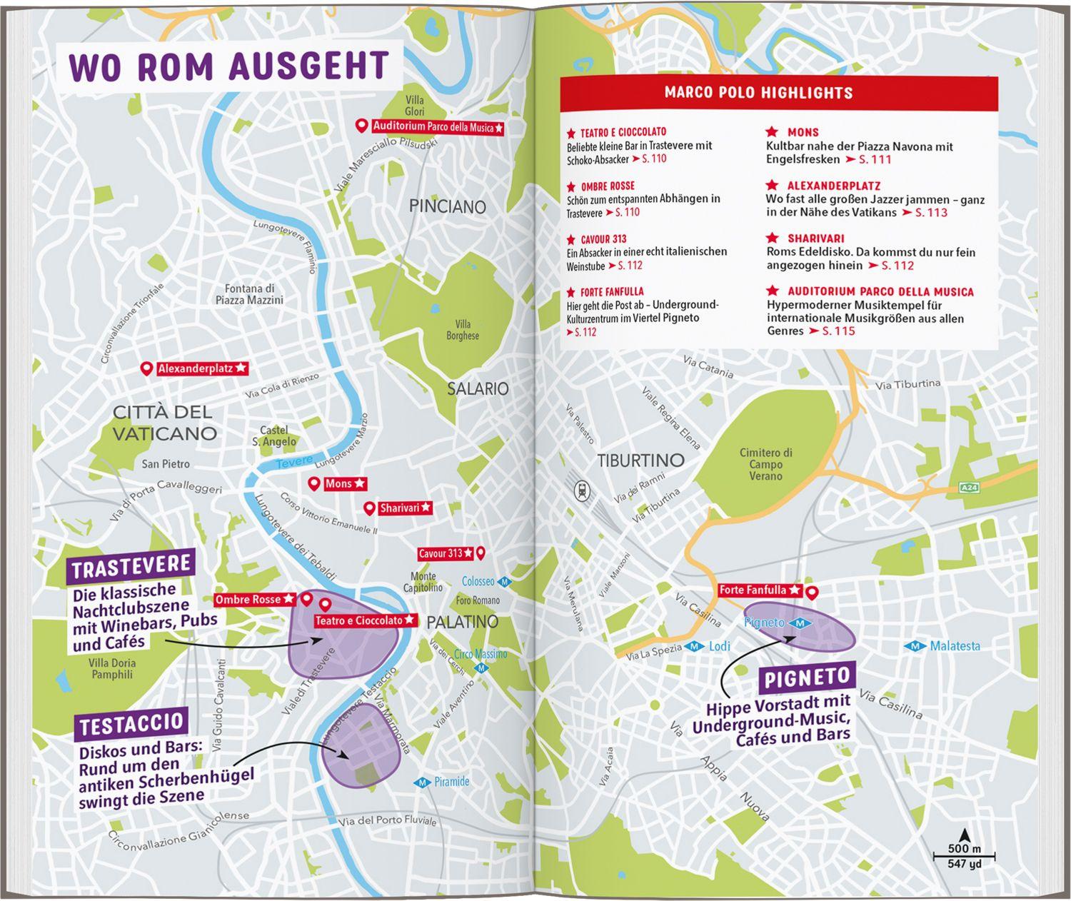 Beispielinhalt (Bild) MARCO POLO Reiseführer Rom