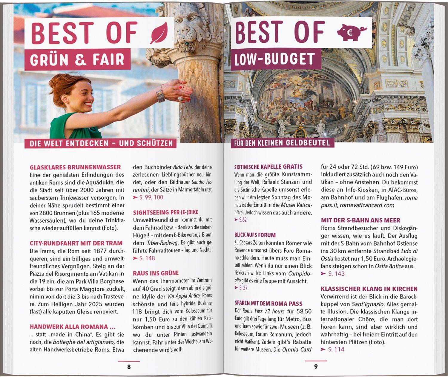 Beispielinhalt (Bild) MARCO POLO Reiseführer Rom