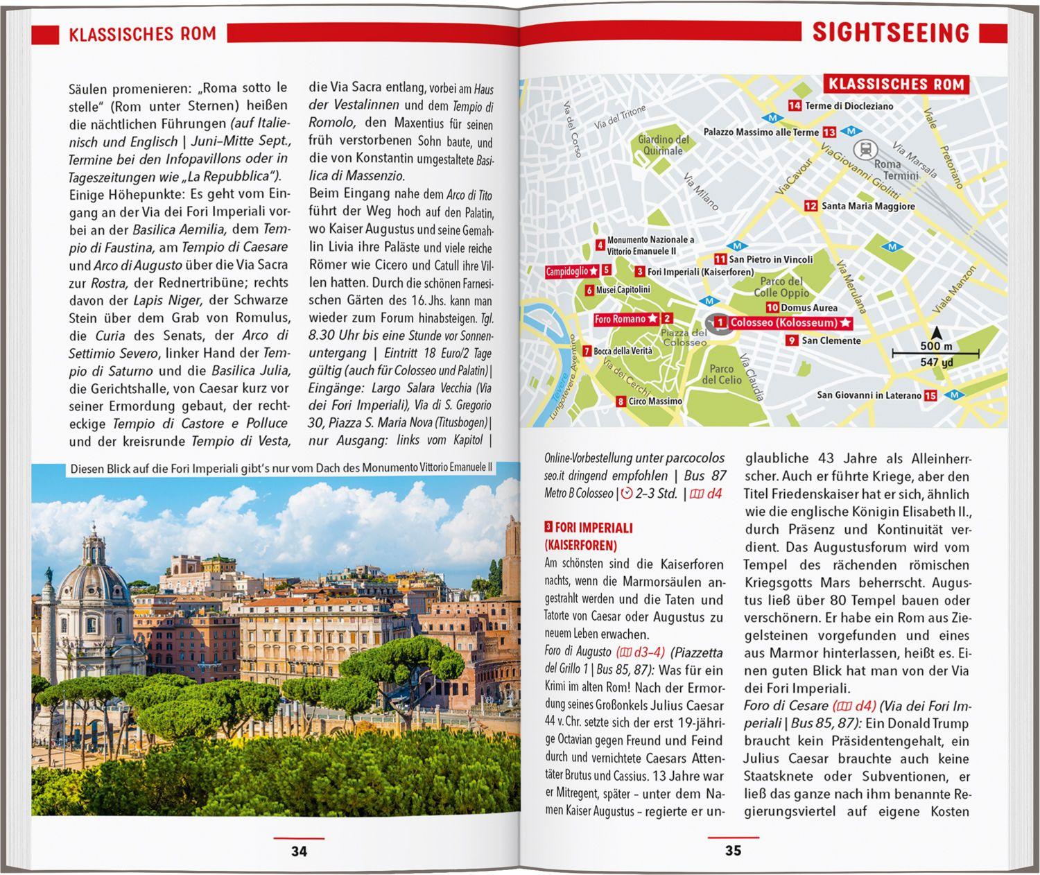 Beispielinhalt (Bild) MARCO POLO Reiseführer Rom