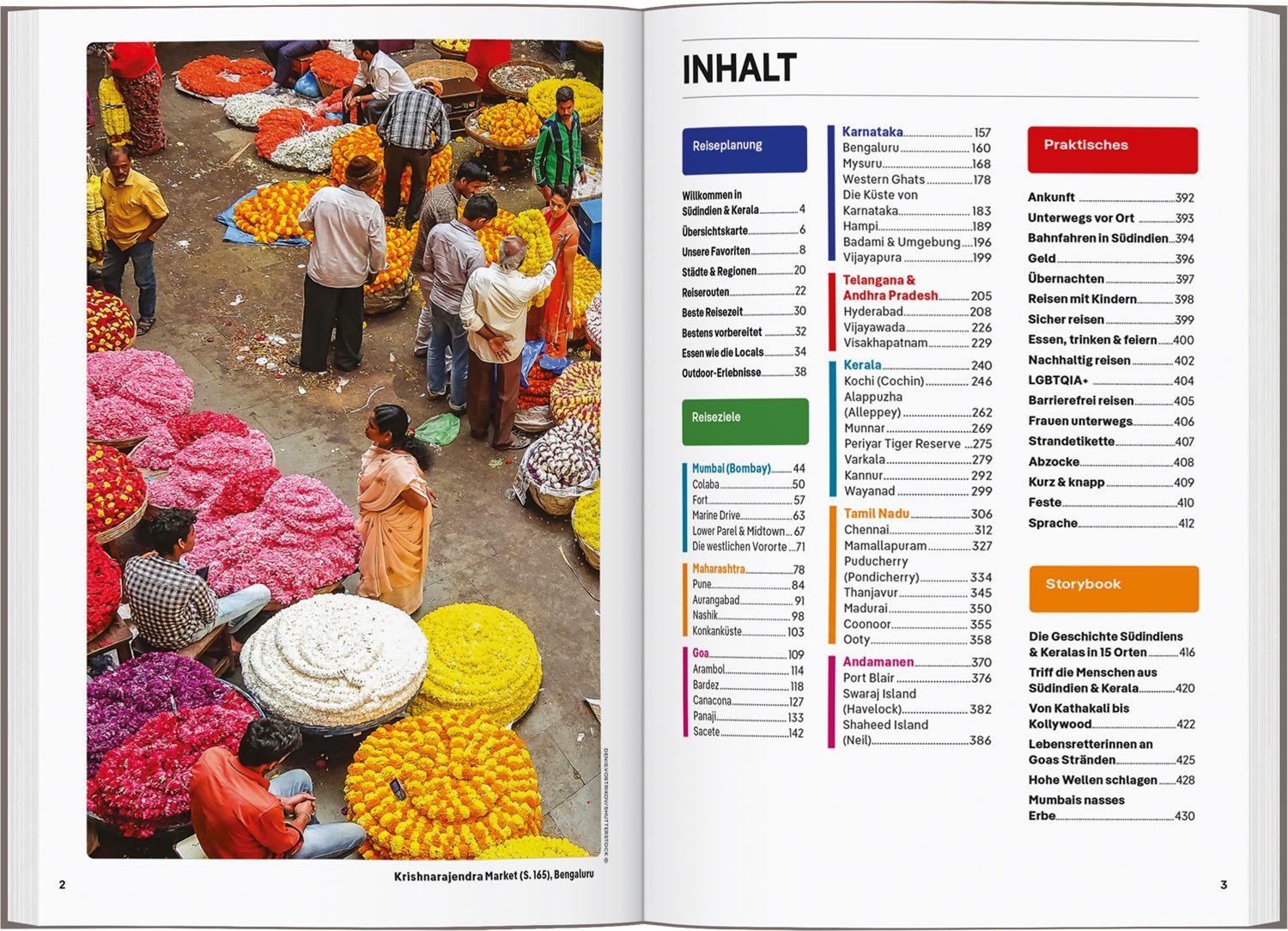 Beispielinhalt (Bild) LONELY PLANET Reiseführer Indien Süden & Kerala