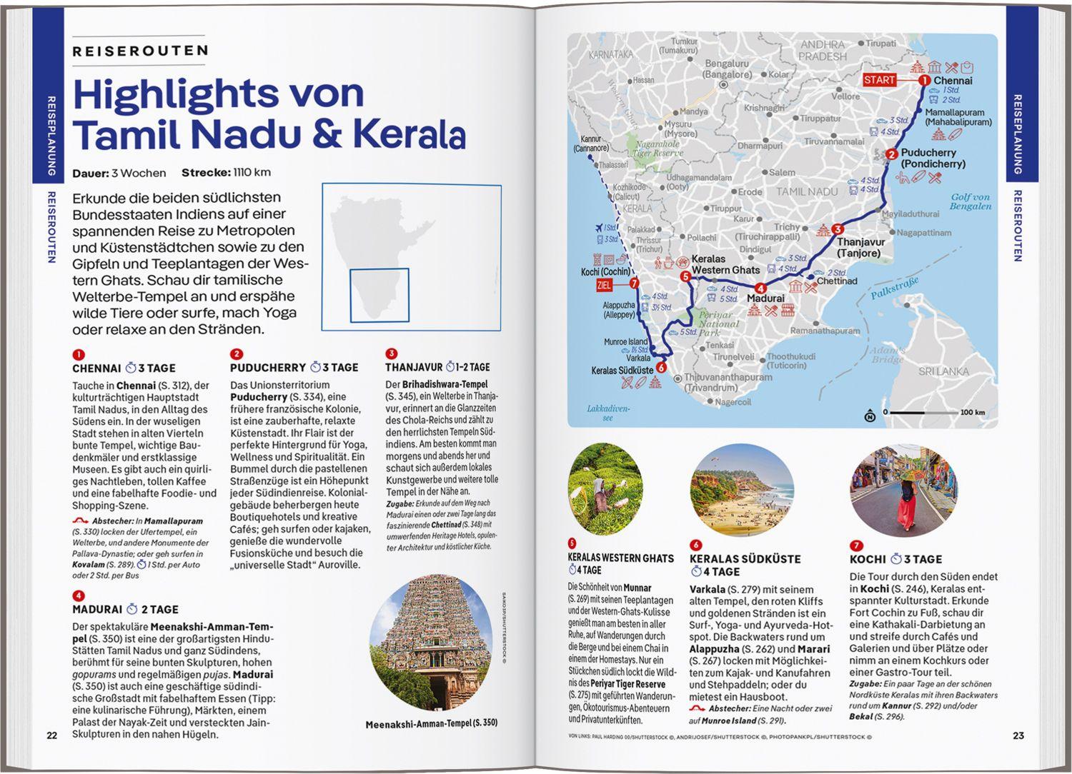Beispielinhalt (Bild) LONELY PLANET Reiseführer Indien Süden & Kerala