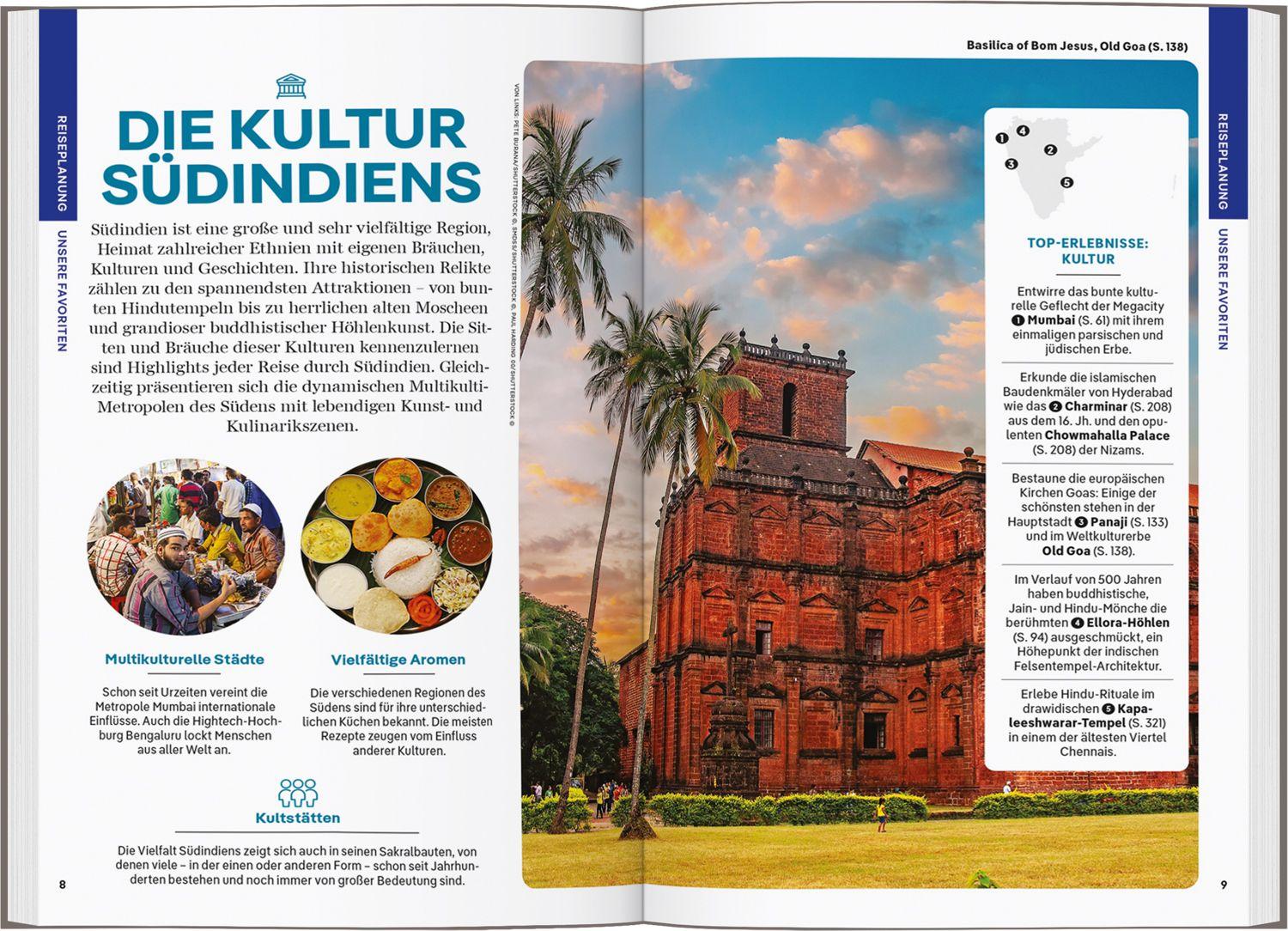 Beispielinhalt (Bild) LONELY PLANET Reiseführer Indien Süden & Kerala