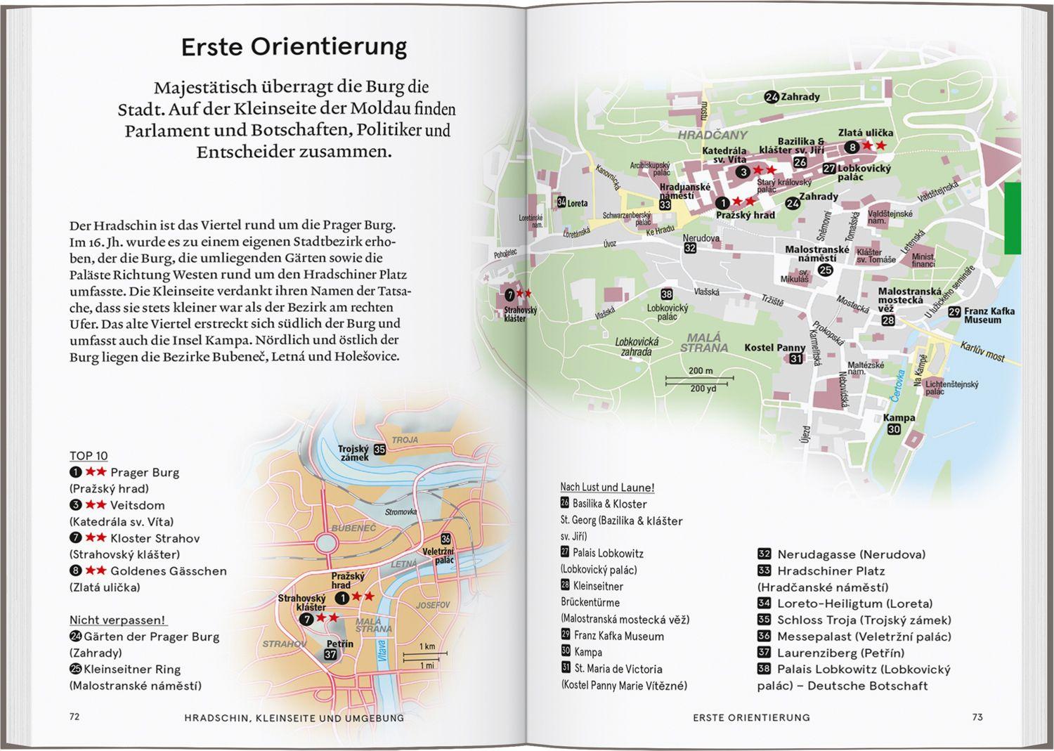 Beispielinhalt (Bild) Baedeker SMART Reiseführer Prag