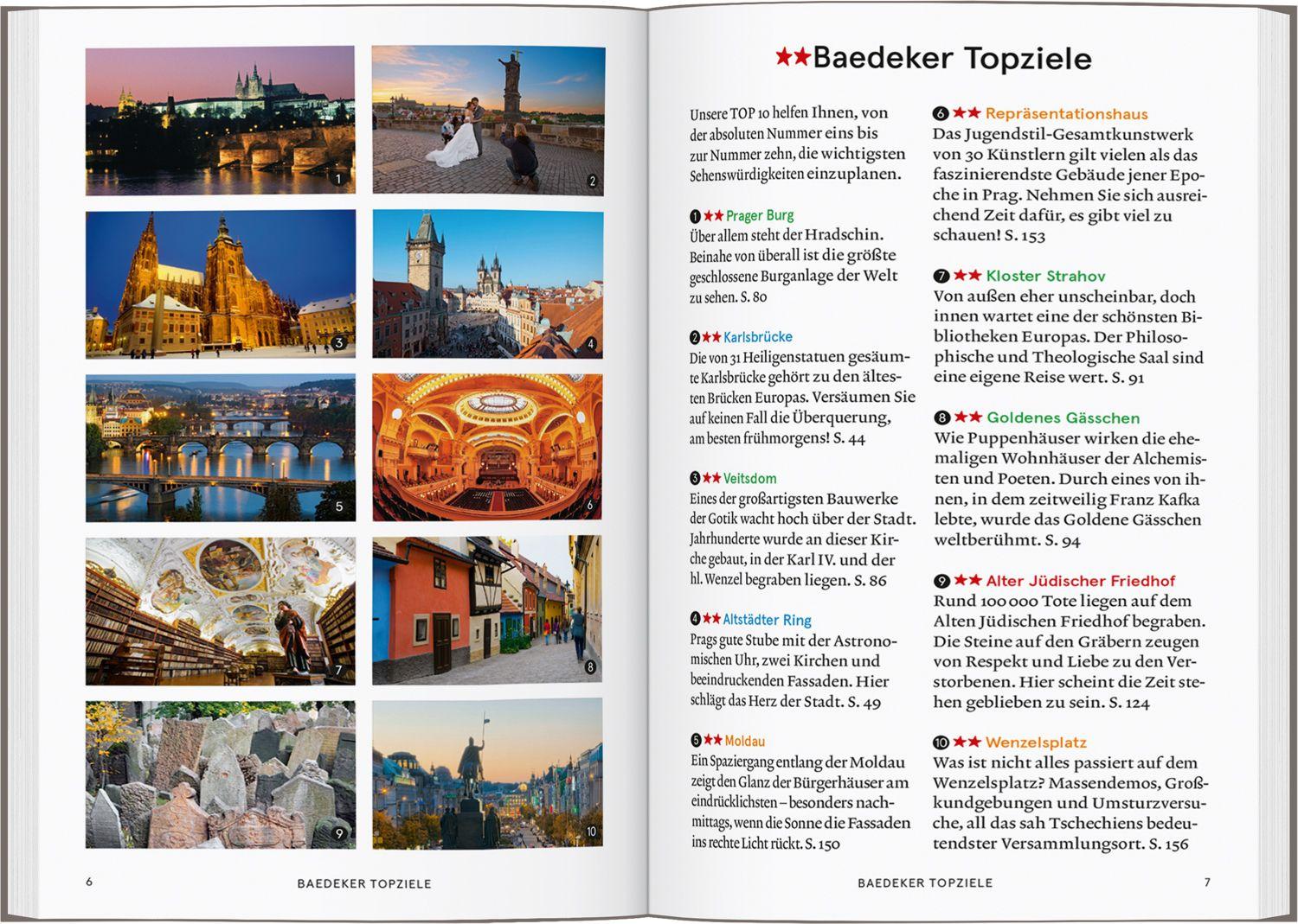 Beispielinhalt (Bild) Baedeker SMART Reiseführer Prag