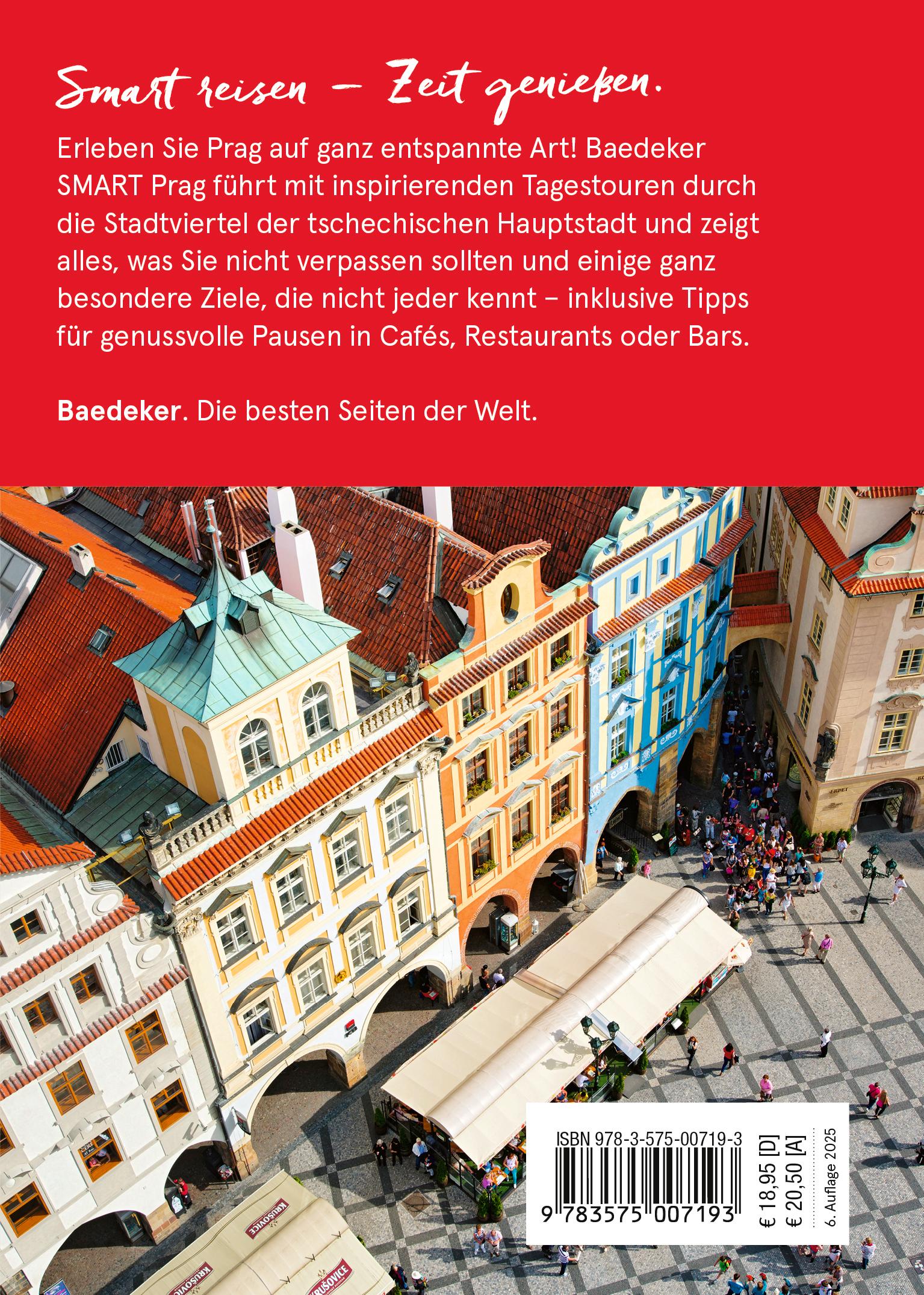 Rückseitencover Baedeker SMART Reiseführer Prag