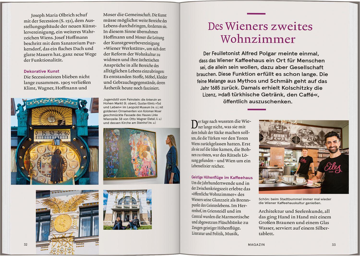 Beispielinhalt (Bild) Baedeker SMART Reiseführer Wien