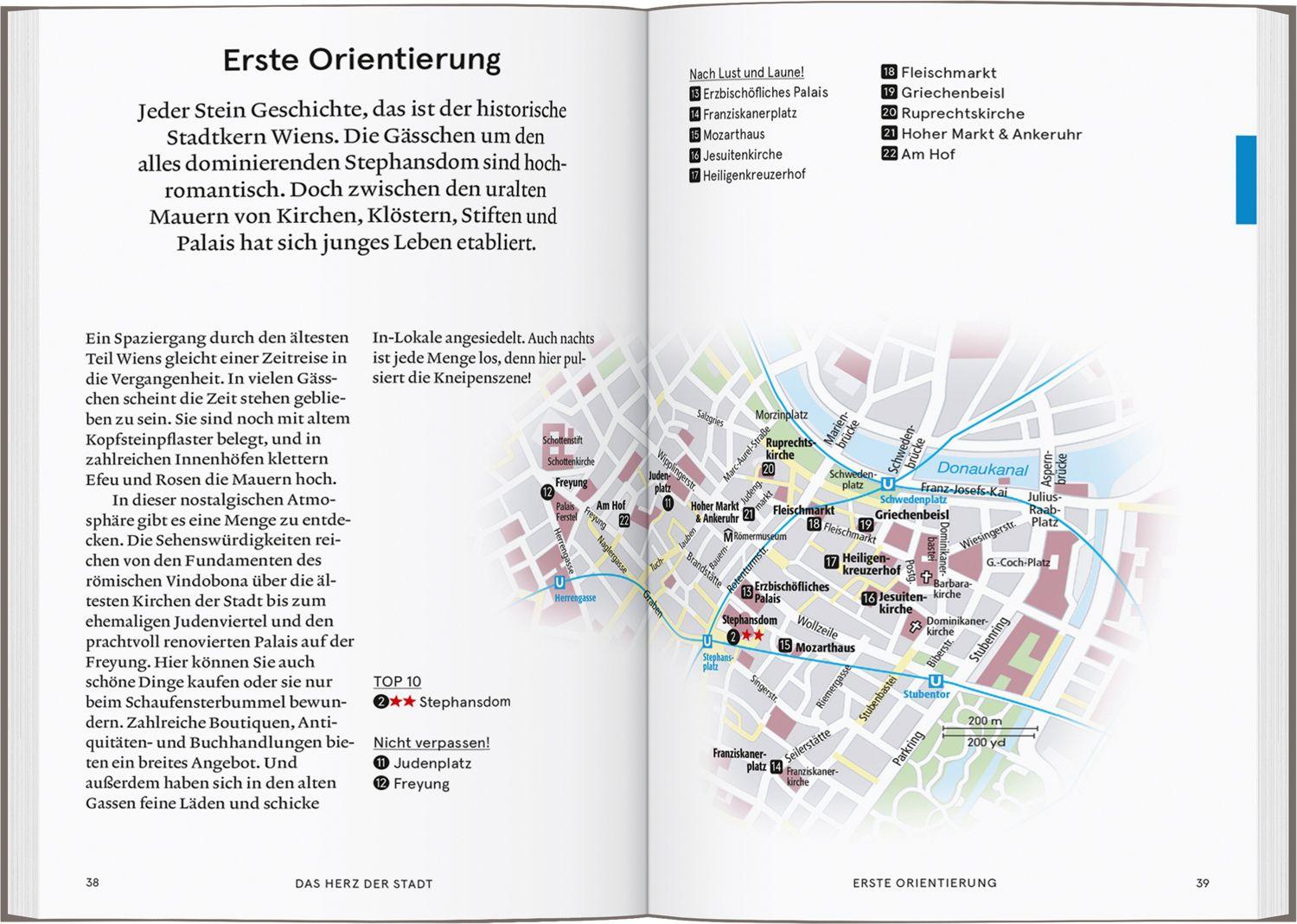 Beispielinhalt (Bild) Baedeker SMART Reiseführer Wien