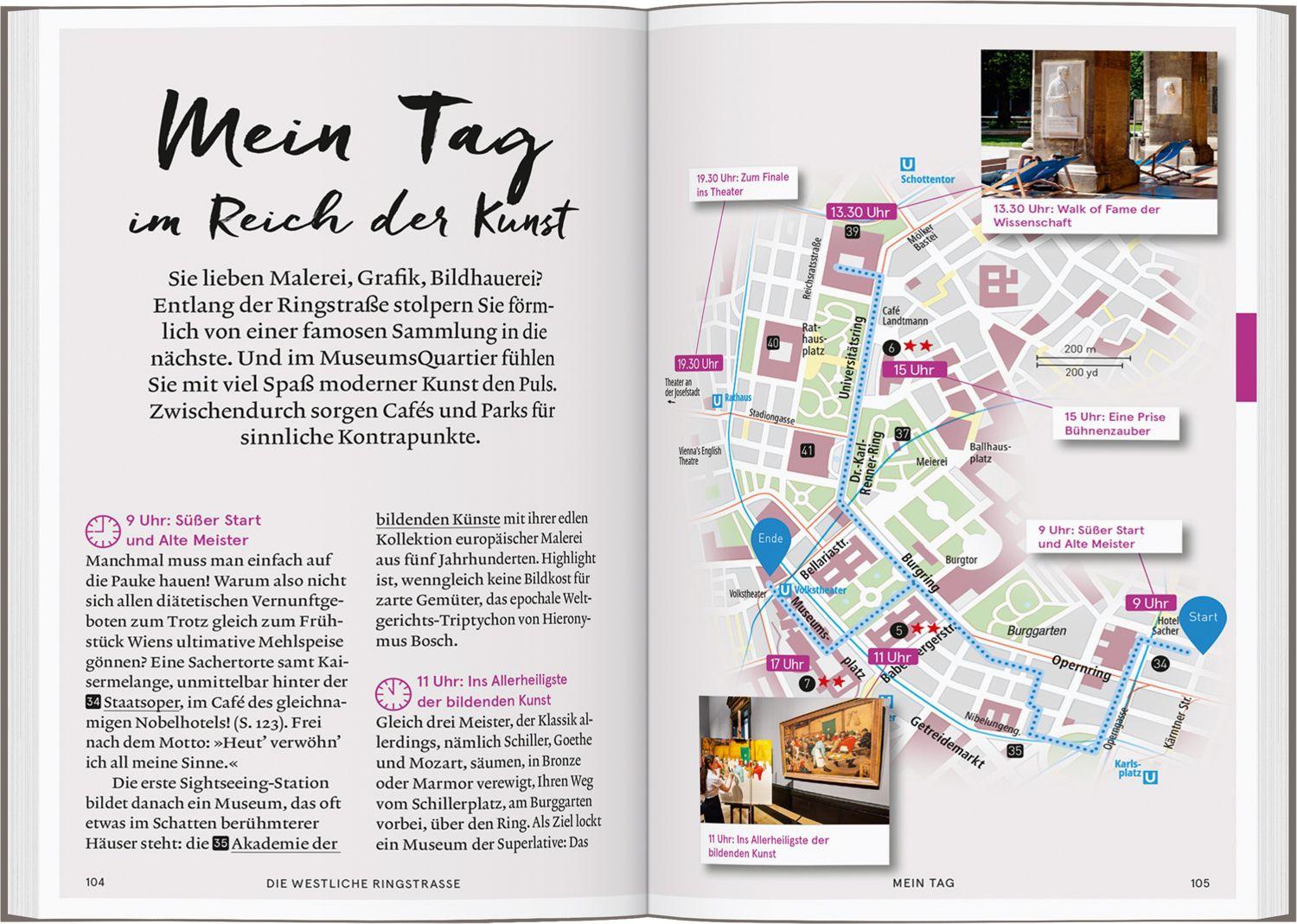Beispielinhalt (Bild) Baedeker SMART Reiseführer Wien